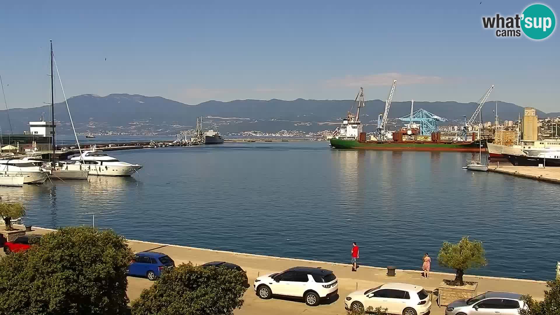 Riva i Marina u Rijeci – Web kamera uživo u Hrvatskoj