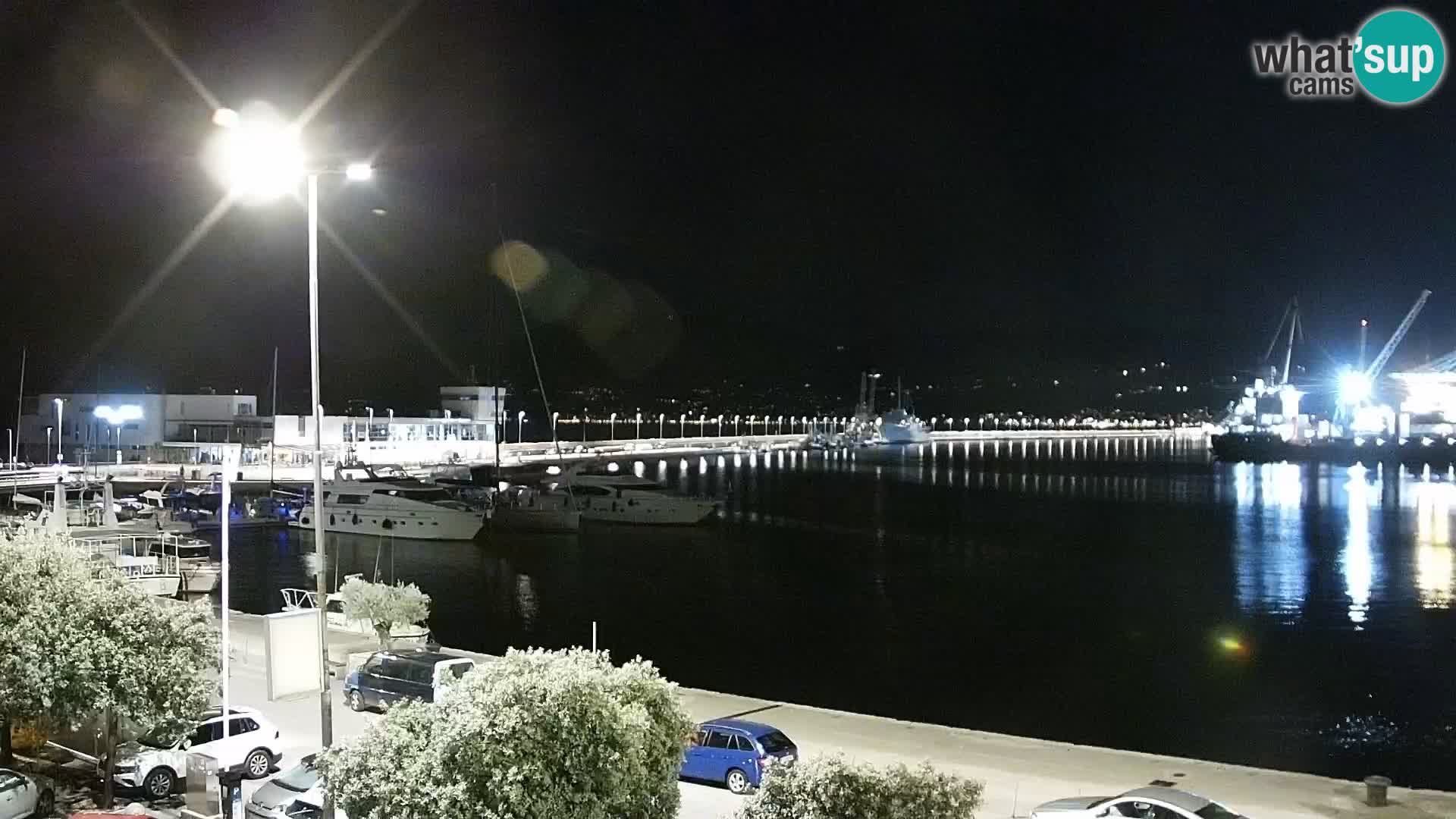 The Riva and Marina in Rijeka – Live Webcam Croatia
