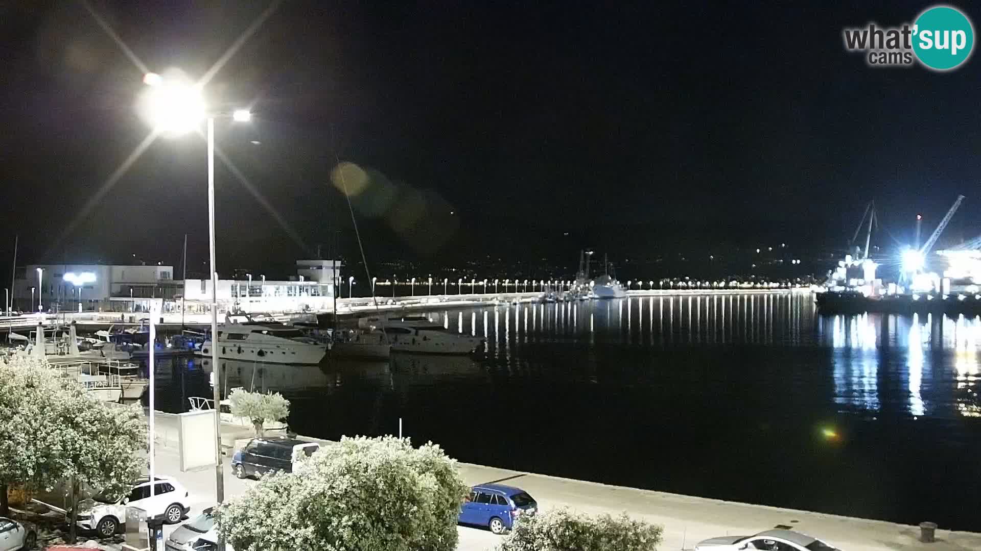 La Riva y Marina en Rijeka – Webcam en vivo Croacia