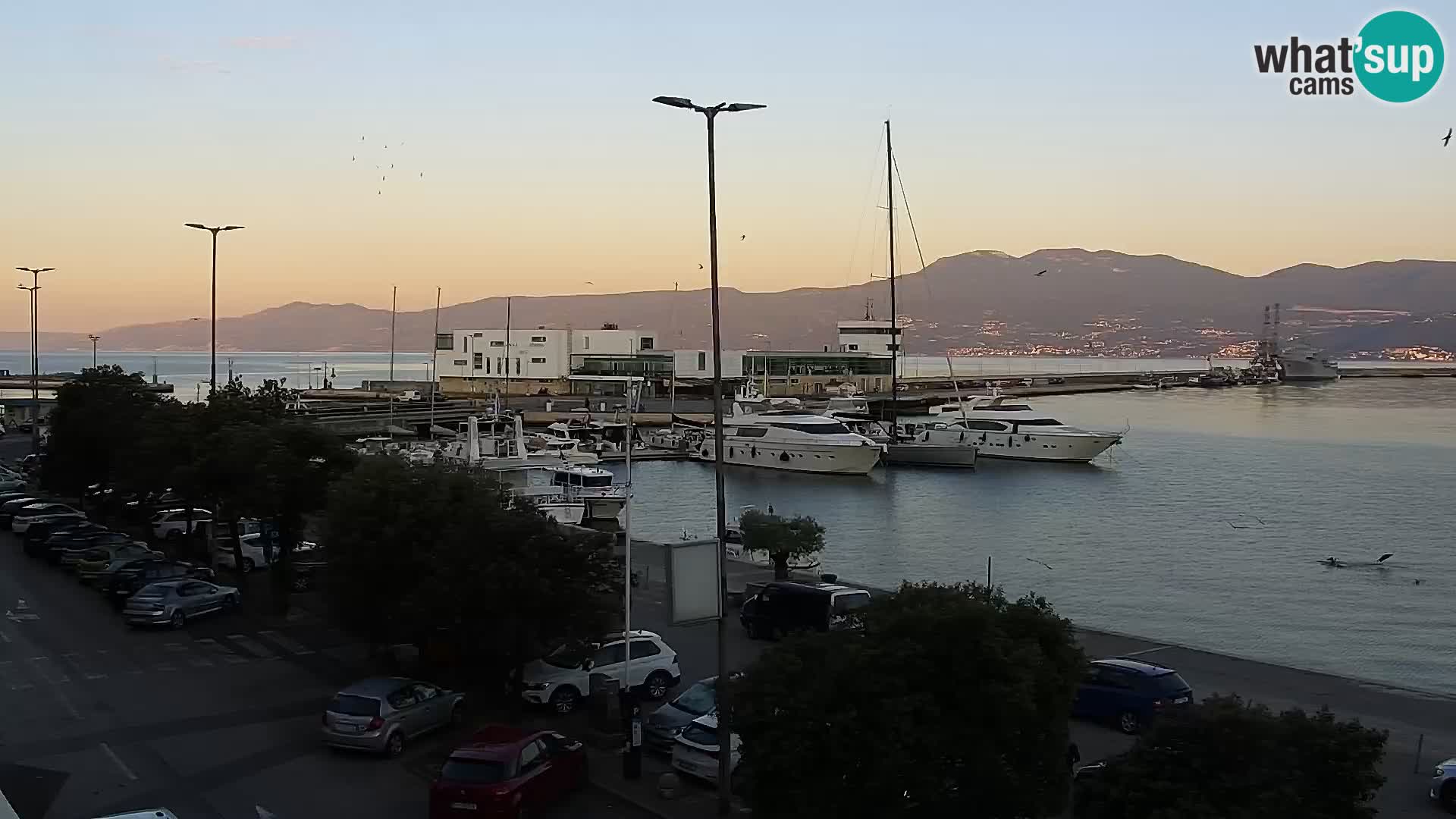 La Riva y Marina en Rijeka – Webcam en vivo Croacia