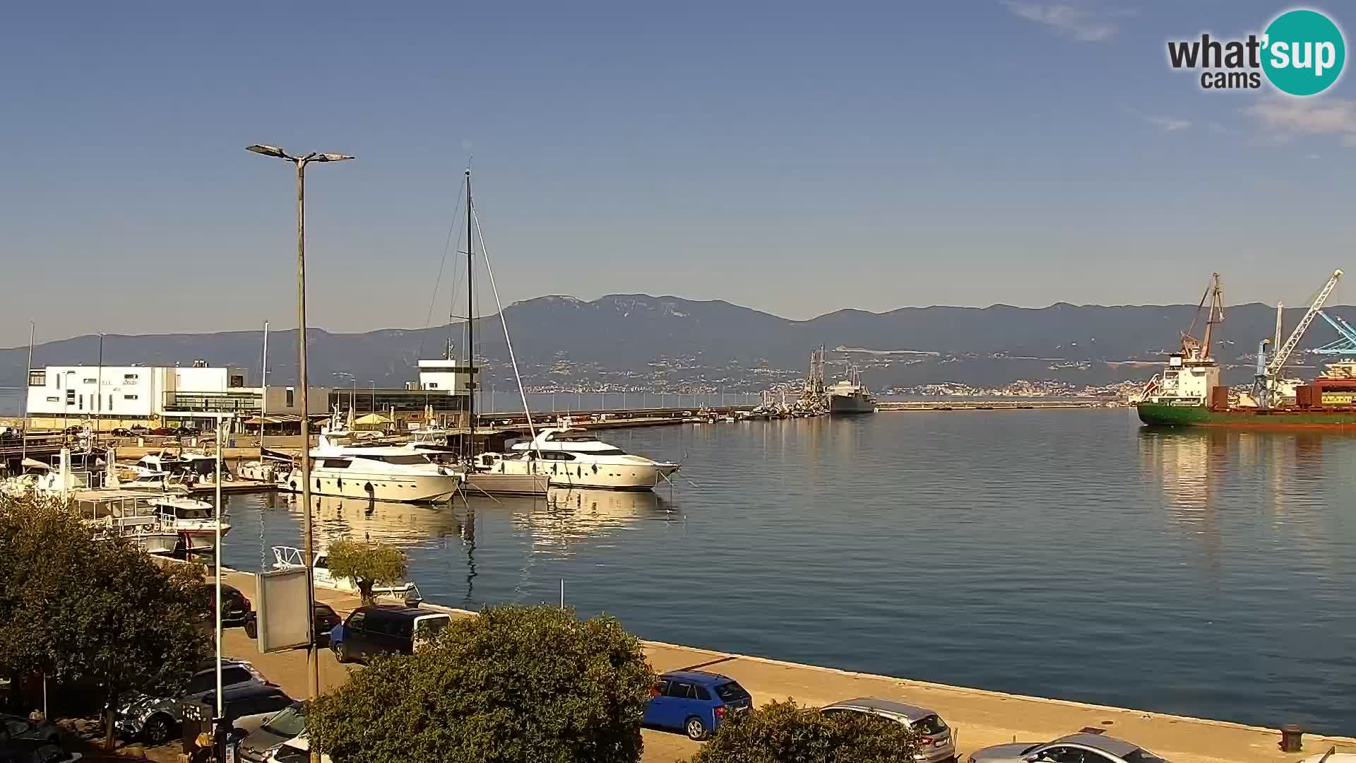 La Riva e la Marina a Rijeka (Fiume) – Live Webcam Croazia