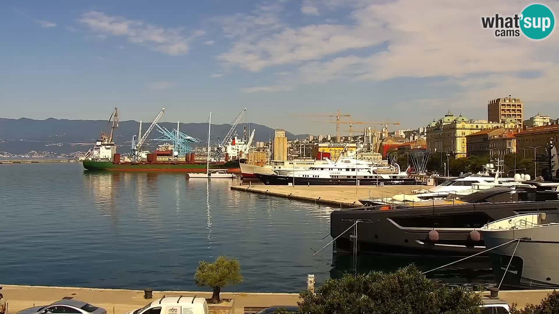 La Riva e la Marina a Rijeka (Fiume) – Live Webcam Croazia