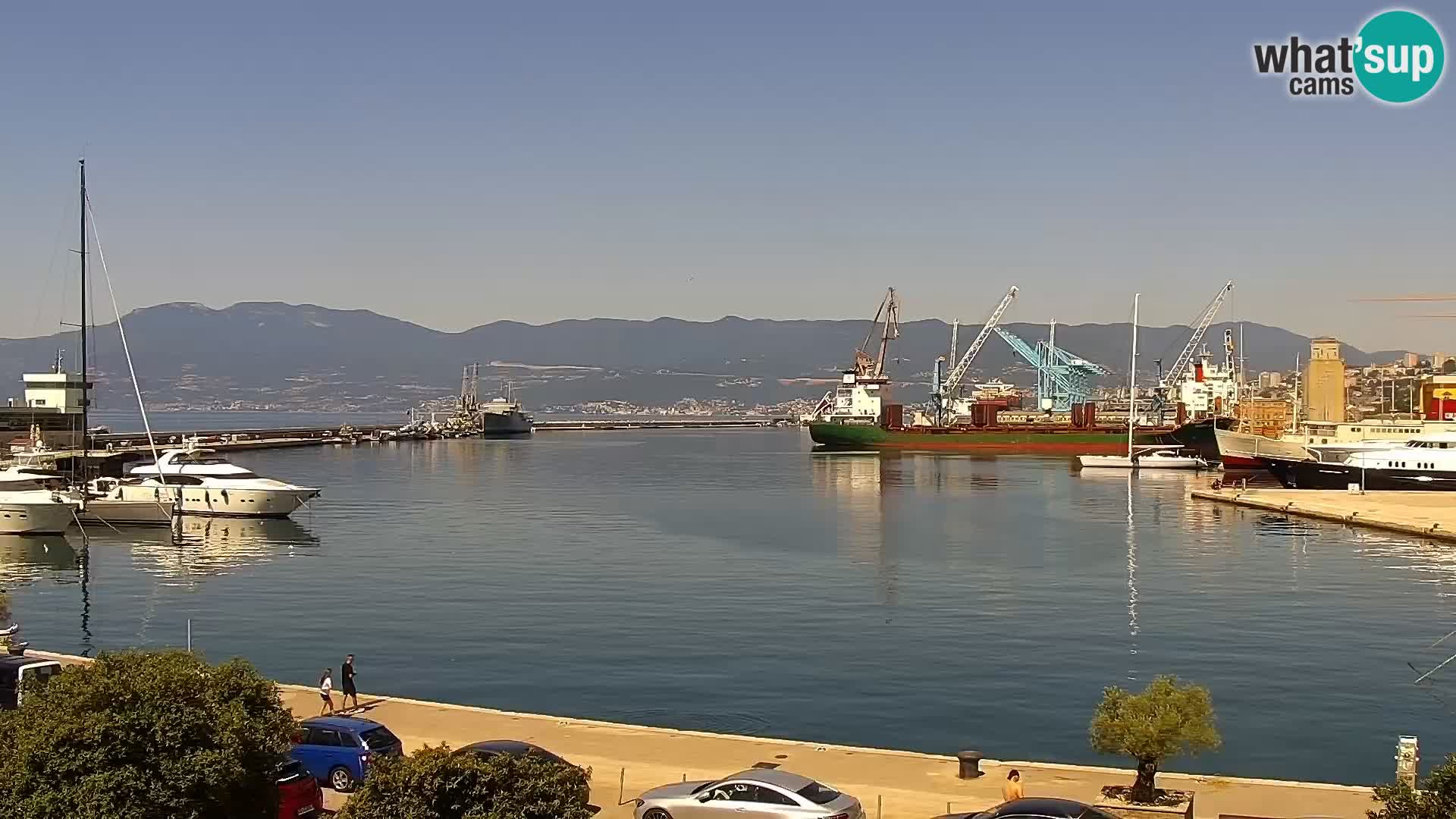 Die Riva und Marina in Rijeka – Live Webcam Kroatien