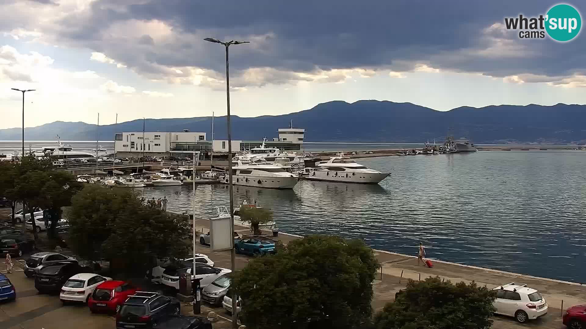 La Riva et Marina à Rijeka – Live Webcam Croatie