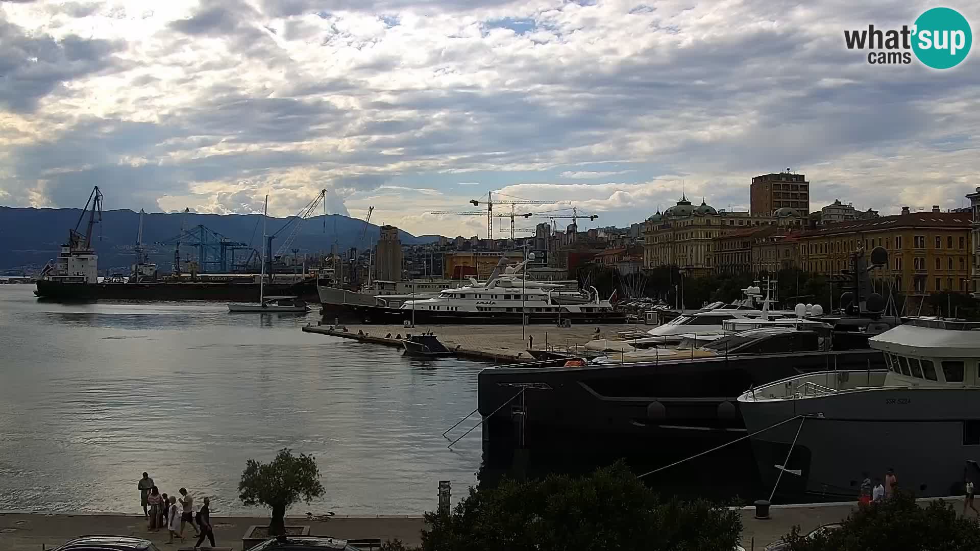 La Riva et Marina à Rijeka – Live Webcam Croatie