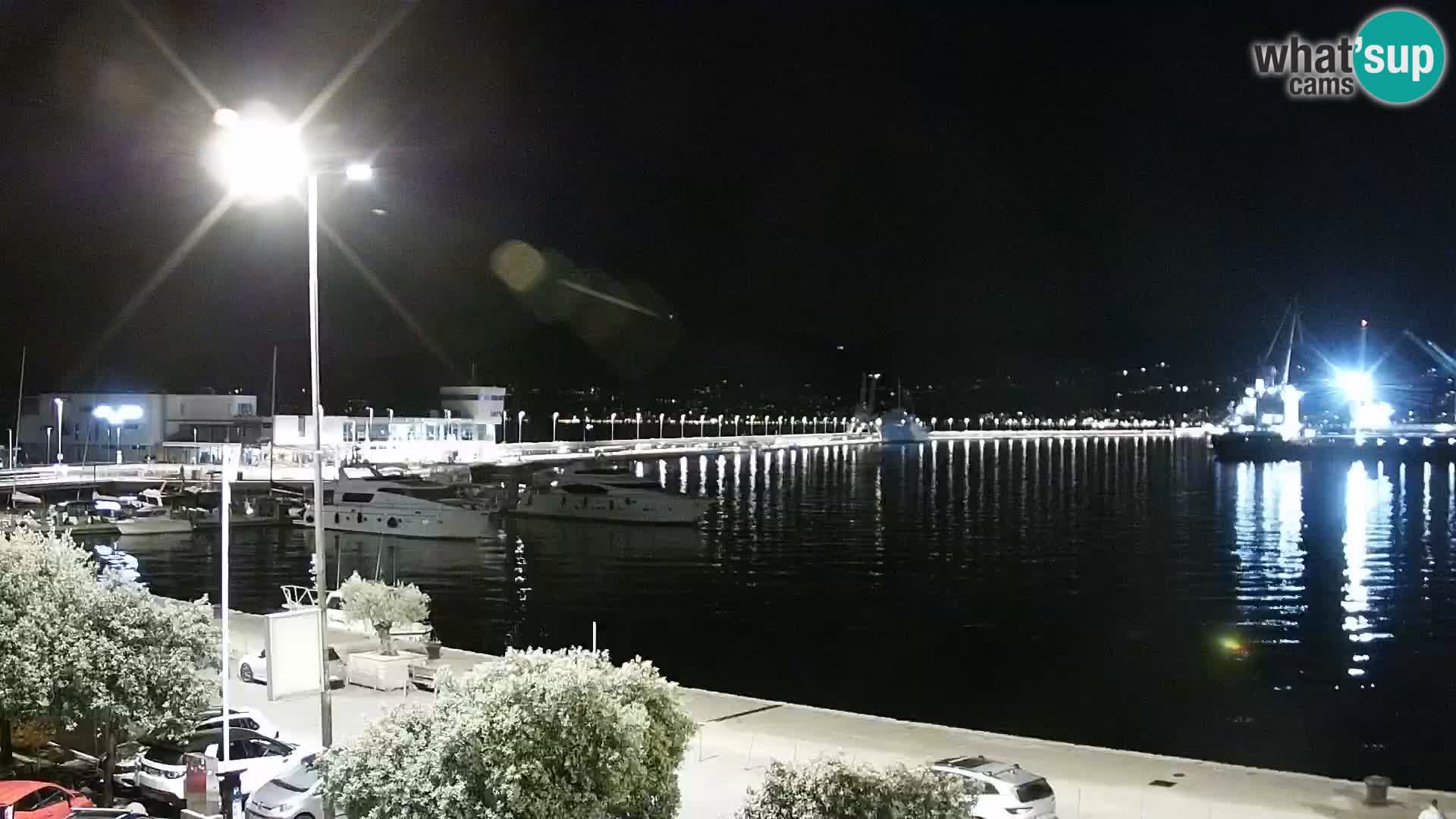 Die Riva und Marina in Rijeka – Live Webcam Kroatien