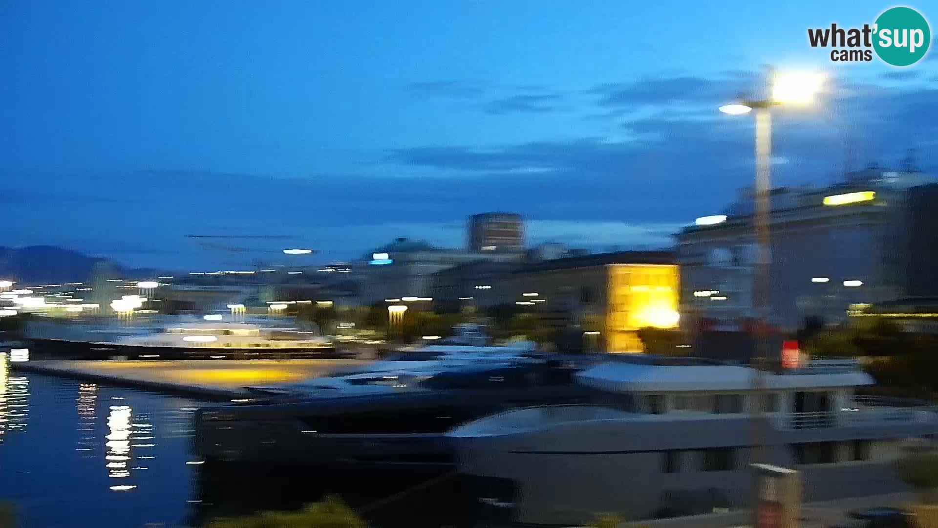 La Riva et Marina à Rijeka – Live Webcam Croatie