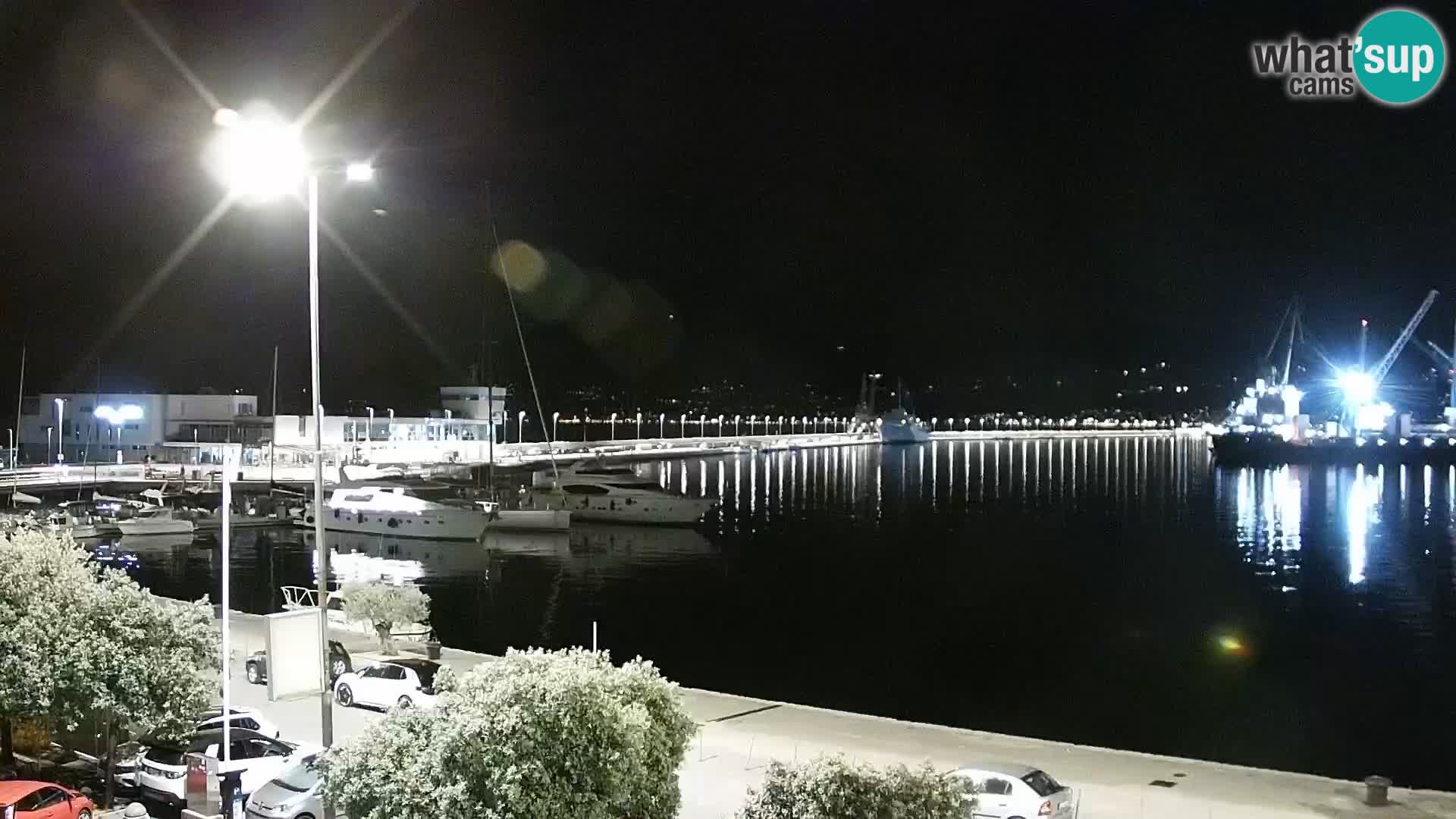 La Riva e la Marina a Rijeka (Fiume) – Live Webcam Croazia