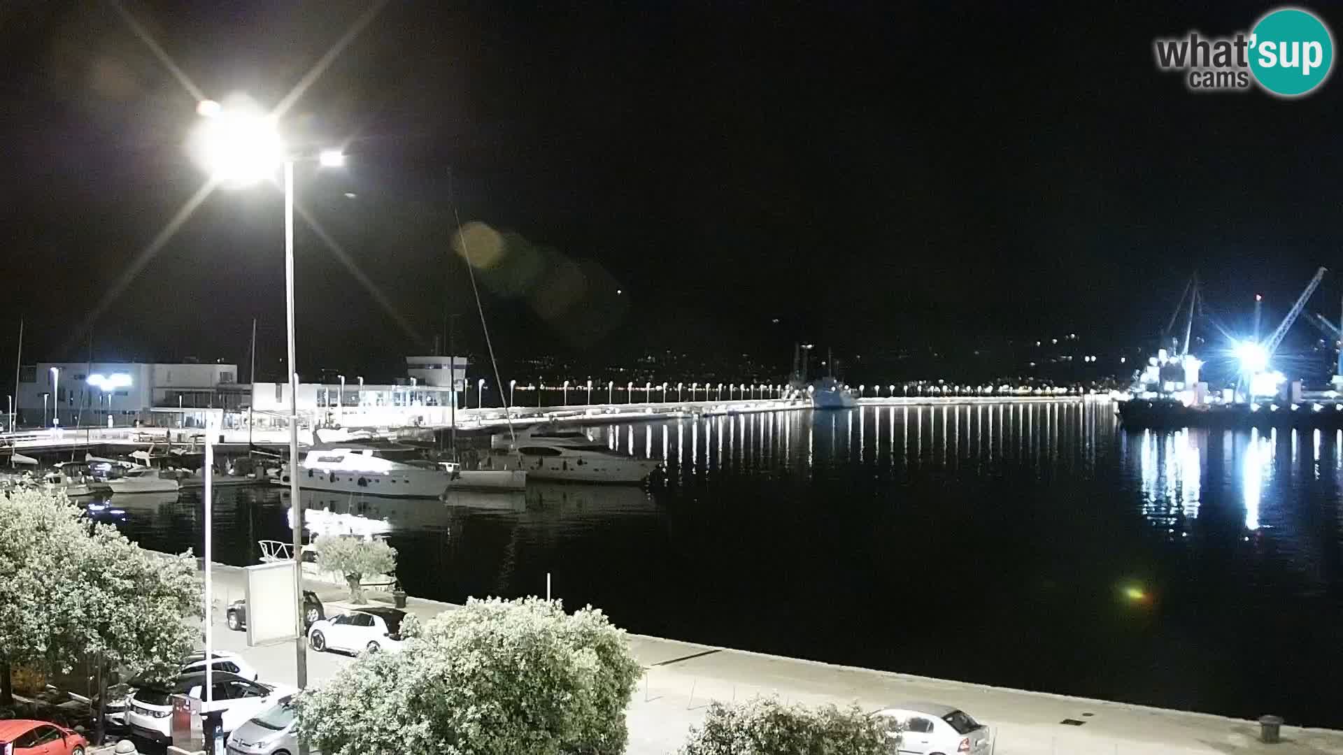La Riva e la Marina a Rijeka (Fiume) – Live Webcam Croazia