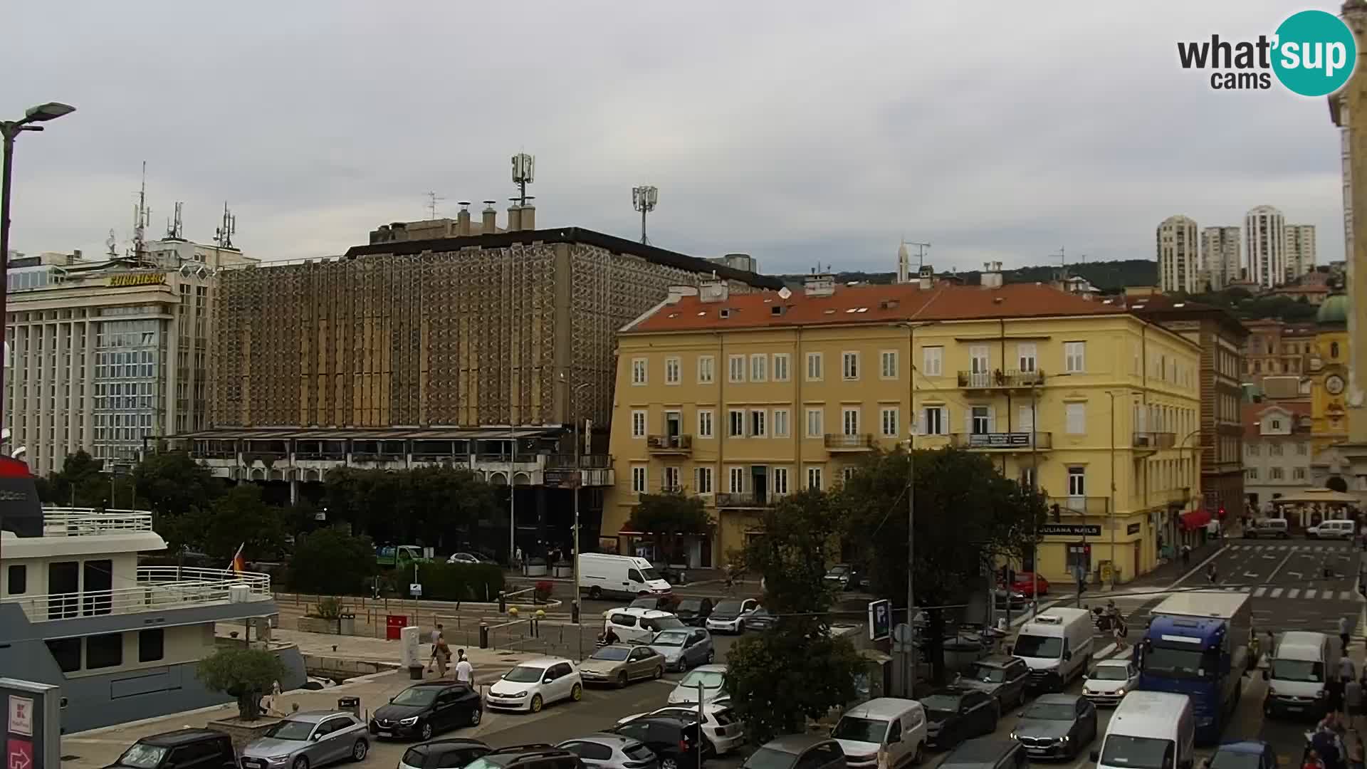 Riva i Marina u Rijeci – Web kamera uživo u Hrvatskoj