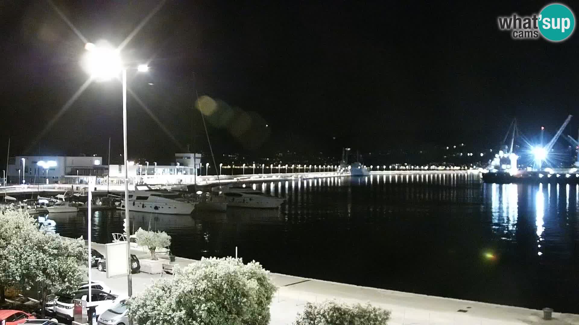 La Riva et Marina à Rijeka – Live Webcam Croatie