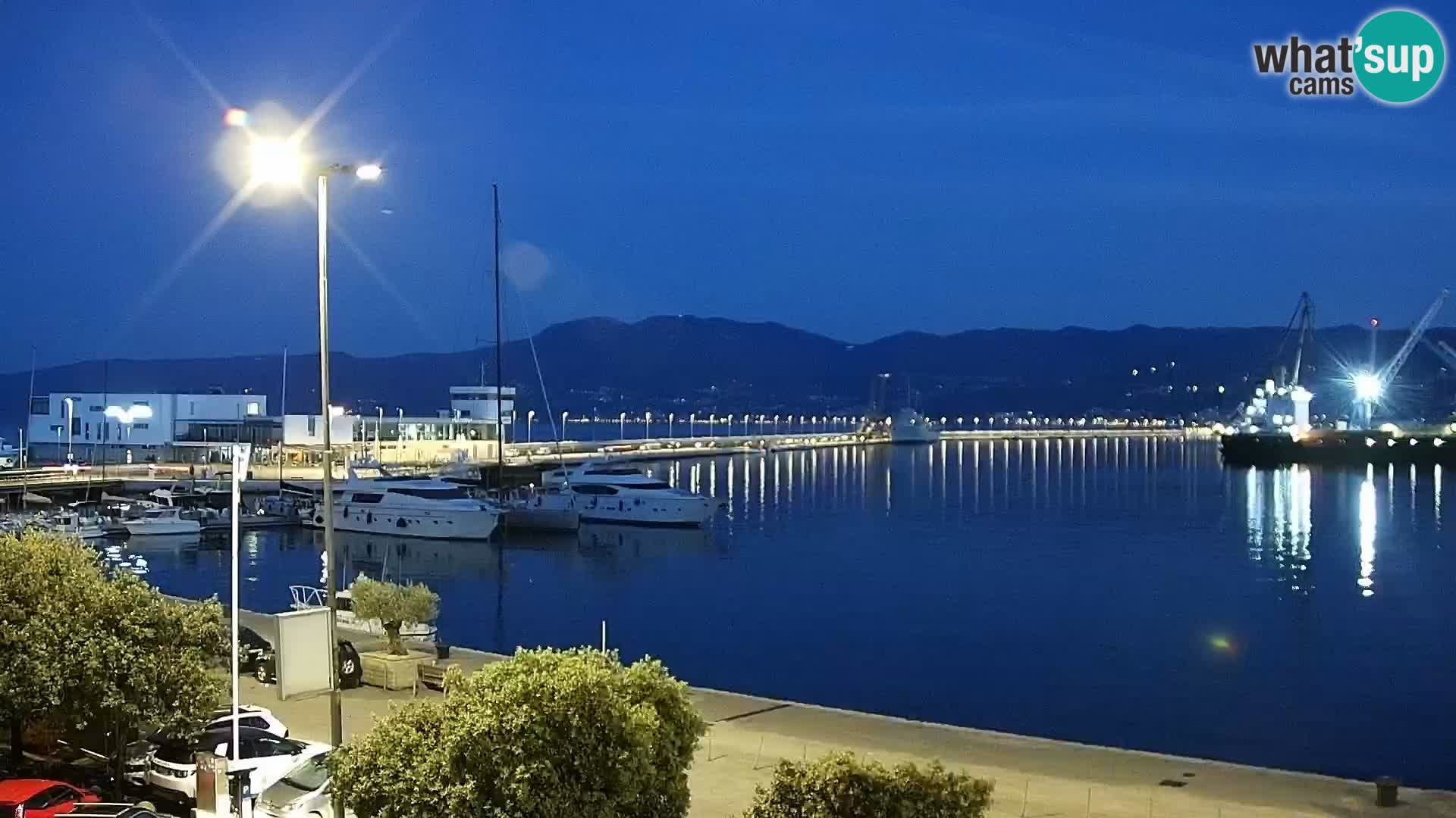 La Riva e la Marina a Rijeka (Fiume) – Live Webcam Croazia