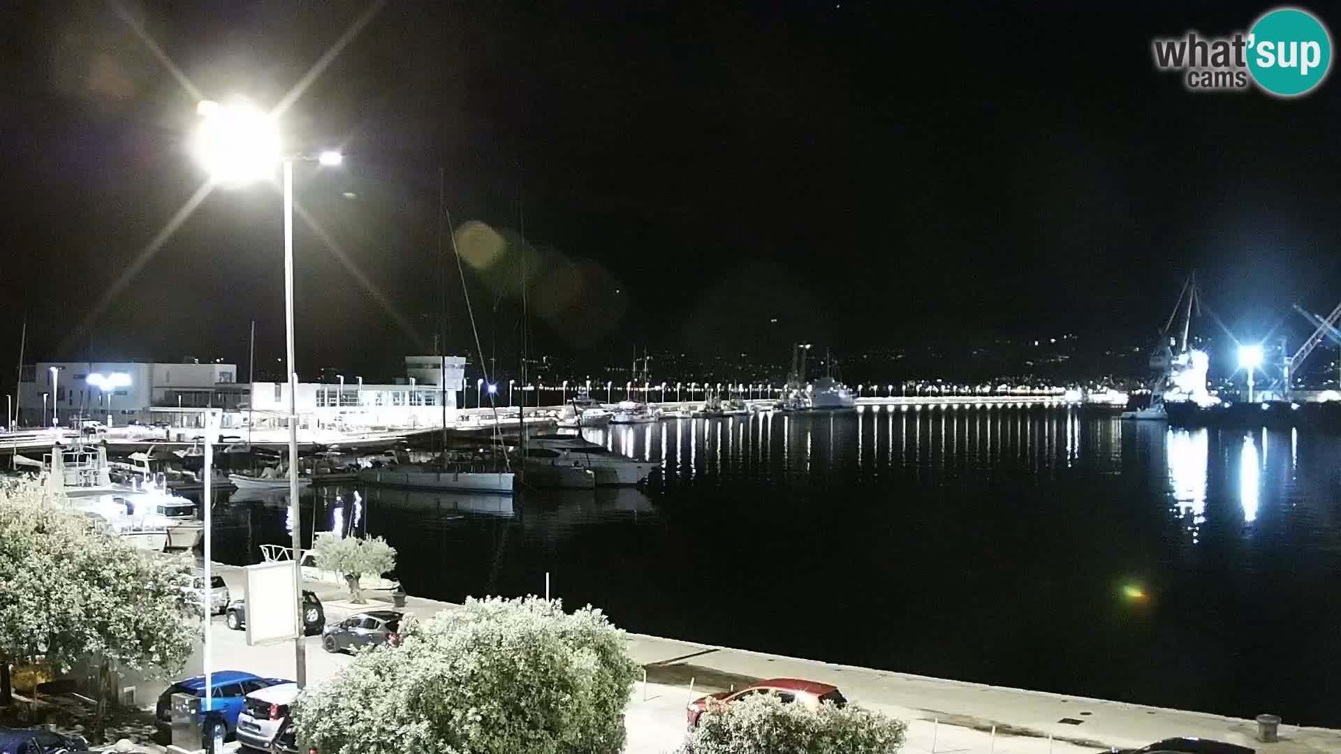 La Riva y Marina en Rijeka – Webcam en vivo Croacia