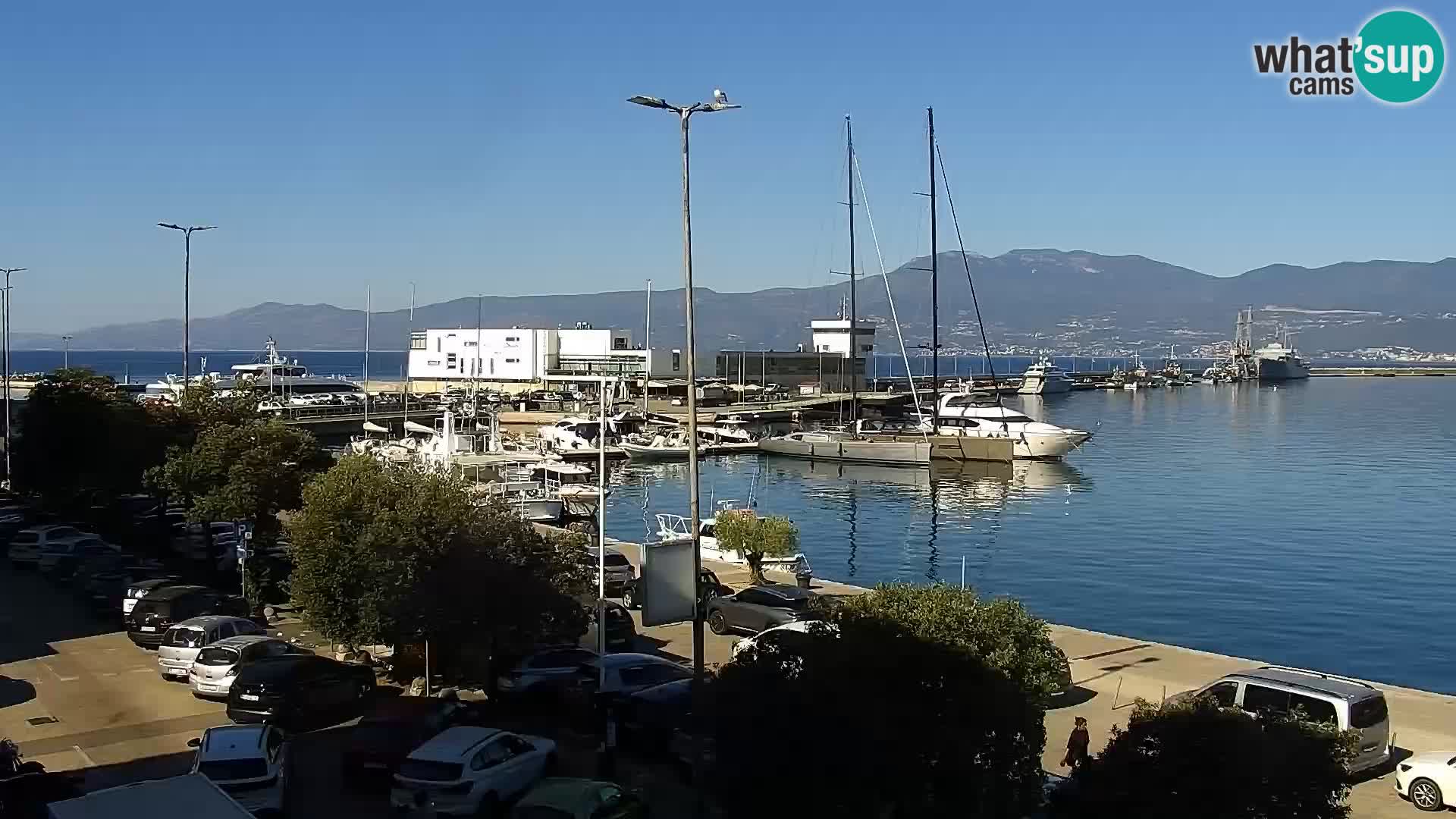 La Riva et Marina à Rijeka – Live Webcam Croatie