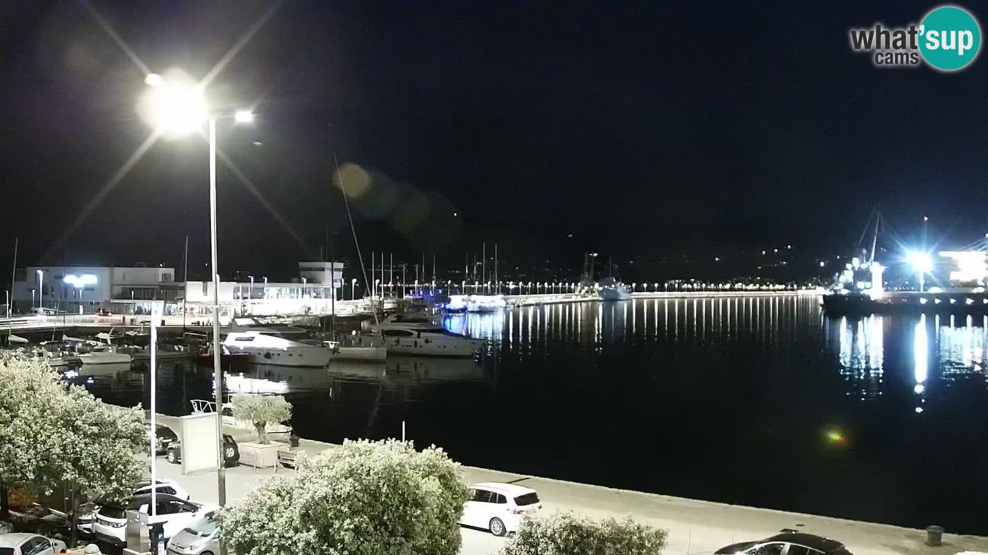 La Riva et Marina à Rijeka – Live Webcam Croatie