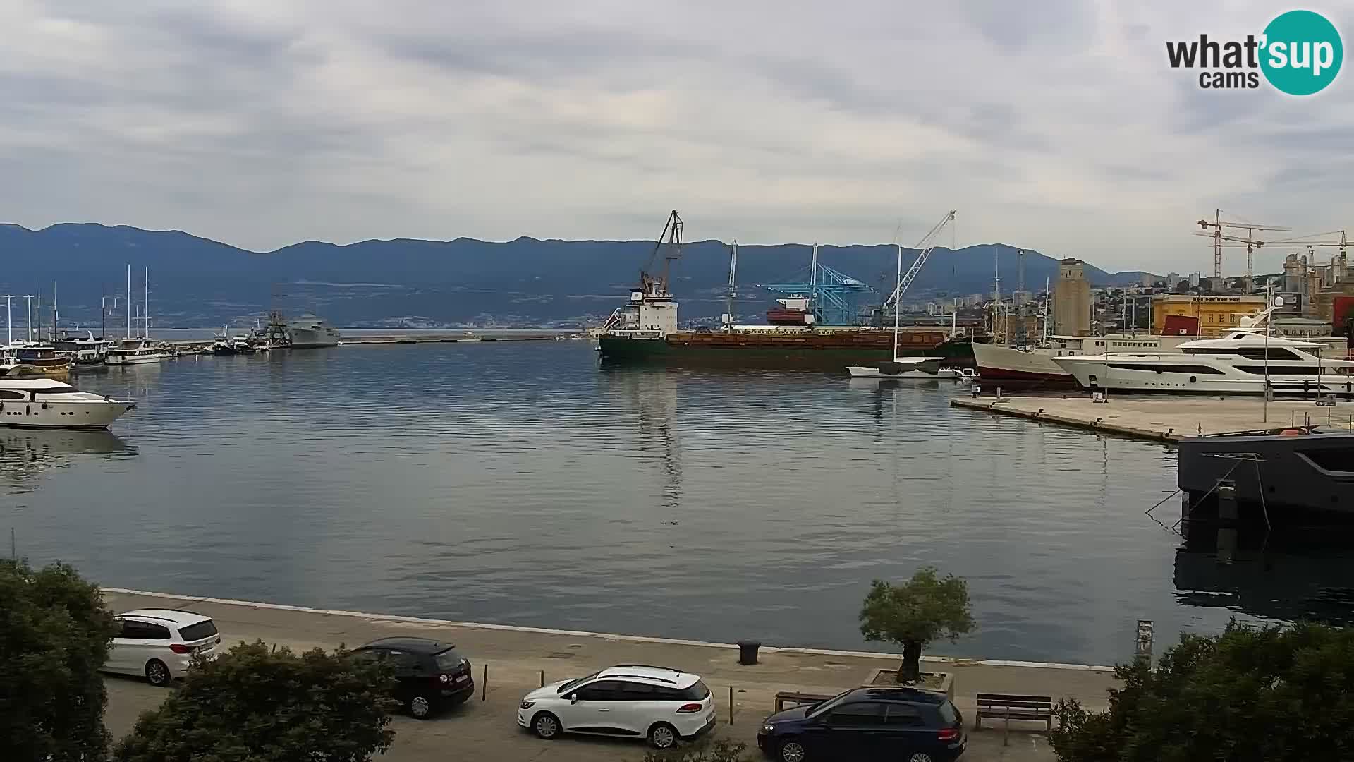 La Riva e la Marina a Rijeka (Fiume) – Live Webcam Croazia