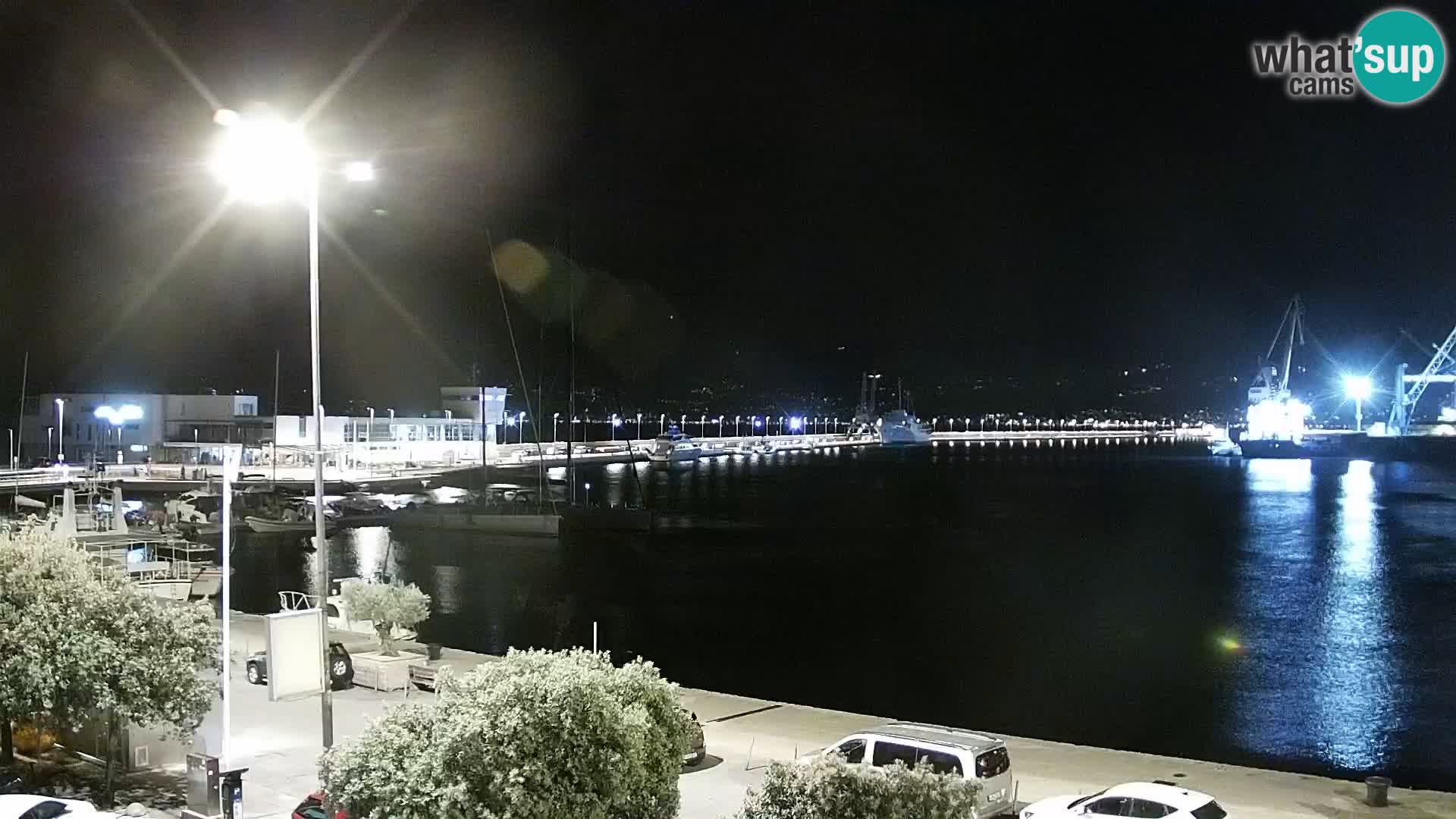 La Riva y Marina en Rijeka – Webcam en vivo Croacia