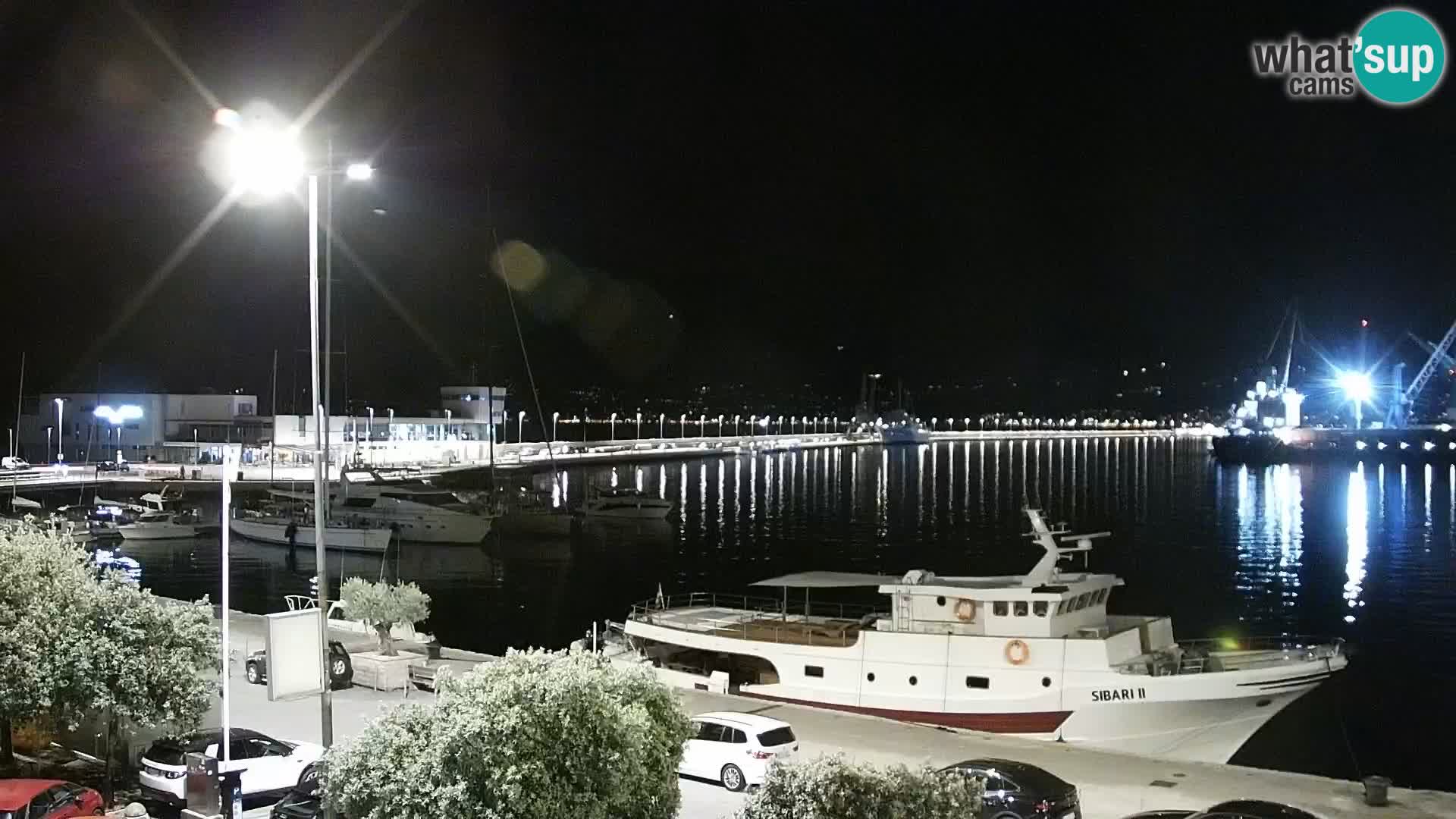 Die Riva und Marina in Rijeka – Live Webcam Kroatien