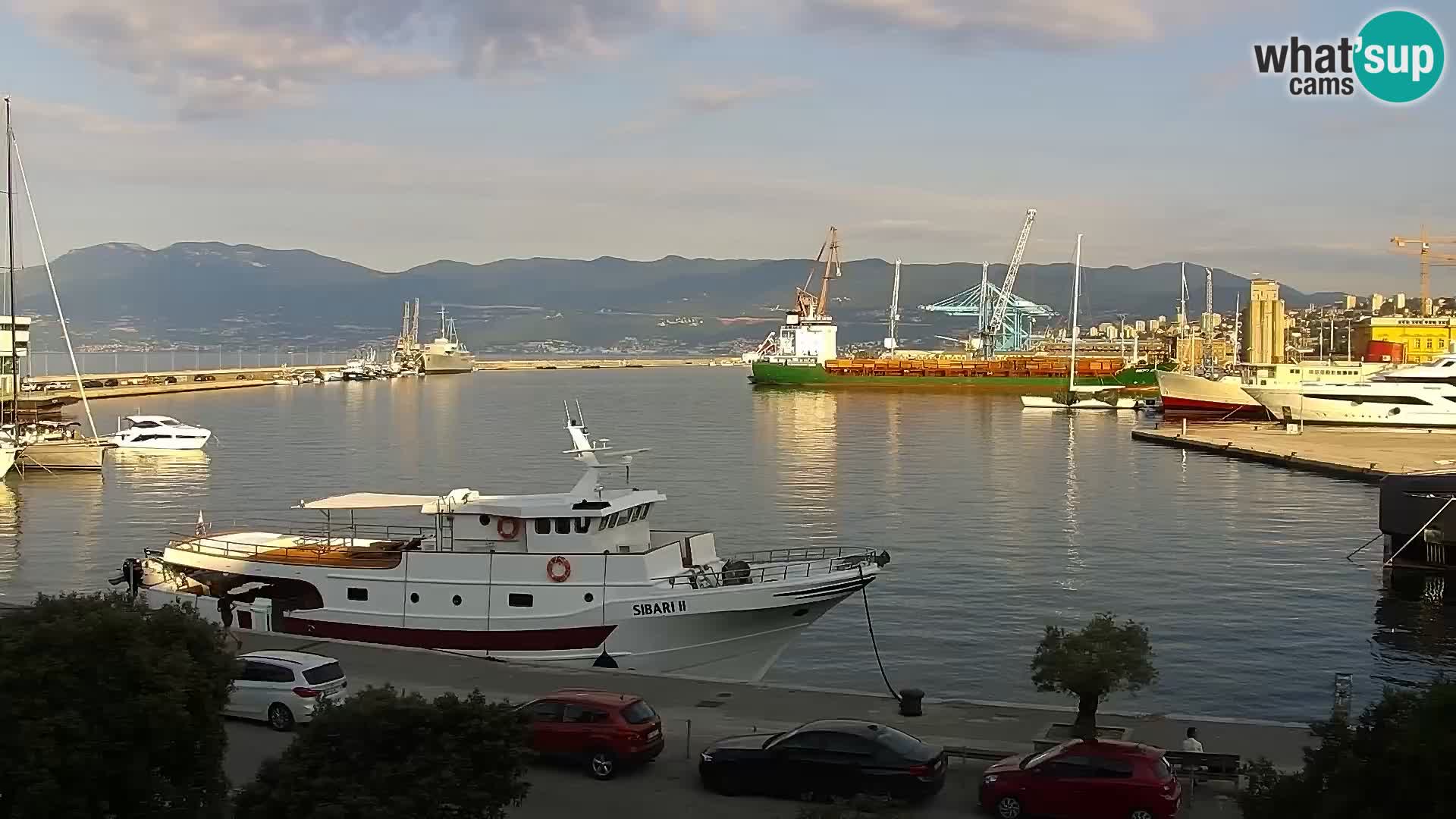 Die Riva und Marina in Rijeka – Live Webcam Kroatien