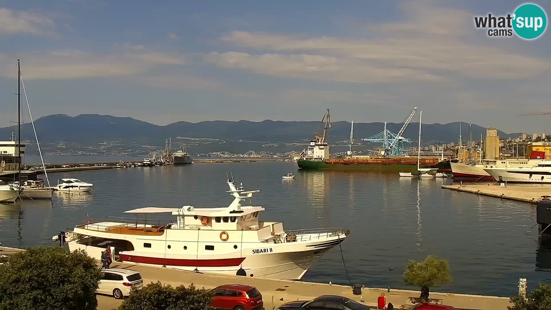 La Riva y Marina en Rijeka – Webcam en vivo Croacia