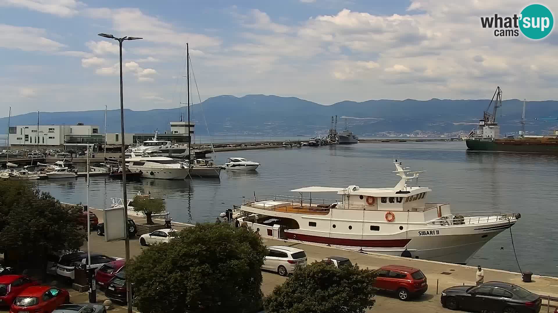 La Riva y Marina en Rijeka – Webcam en vivo Croacia