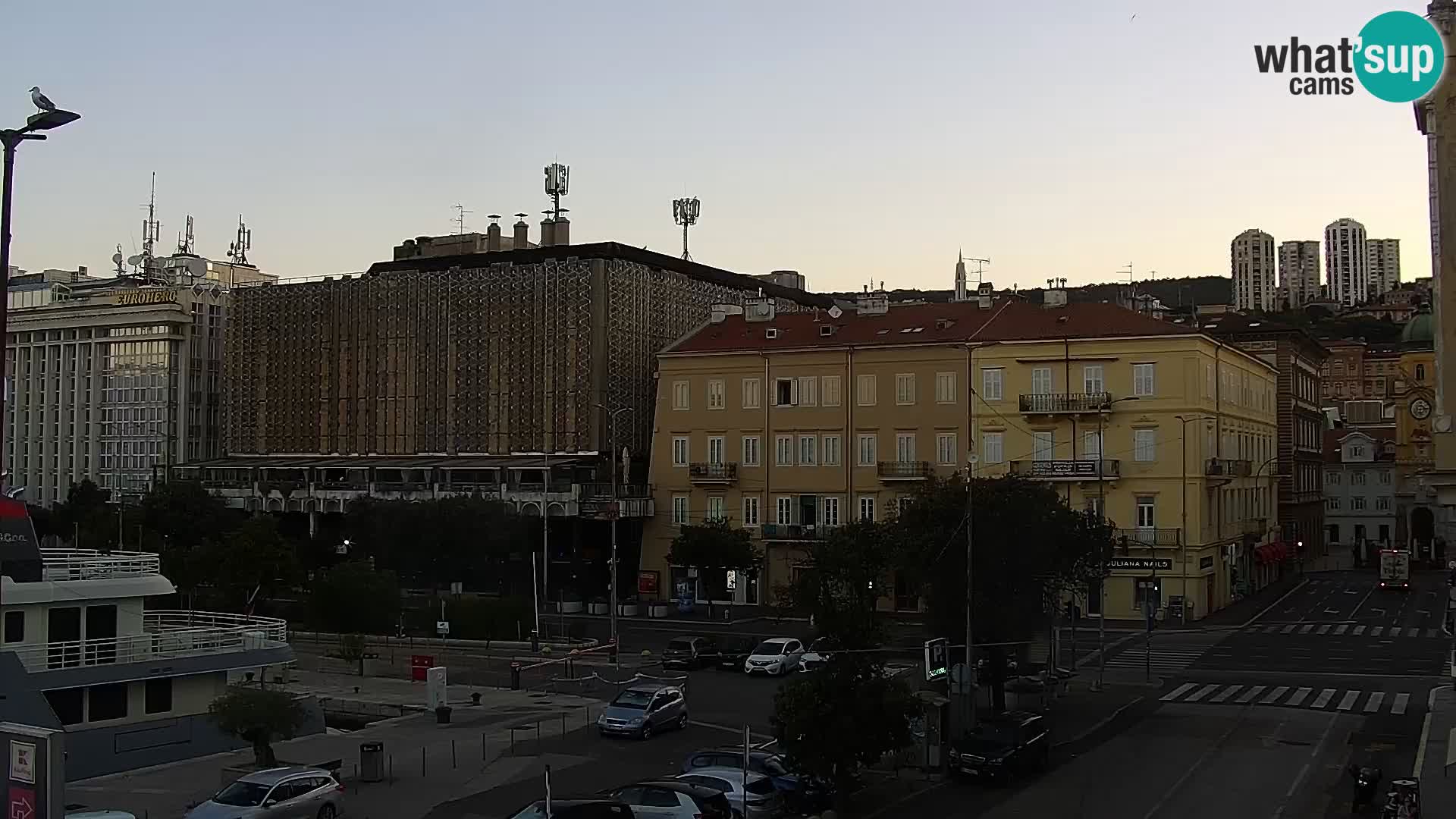 La Riva e la Marina a Rijeka (Fiume) – Live Webcam Croazia