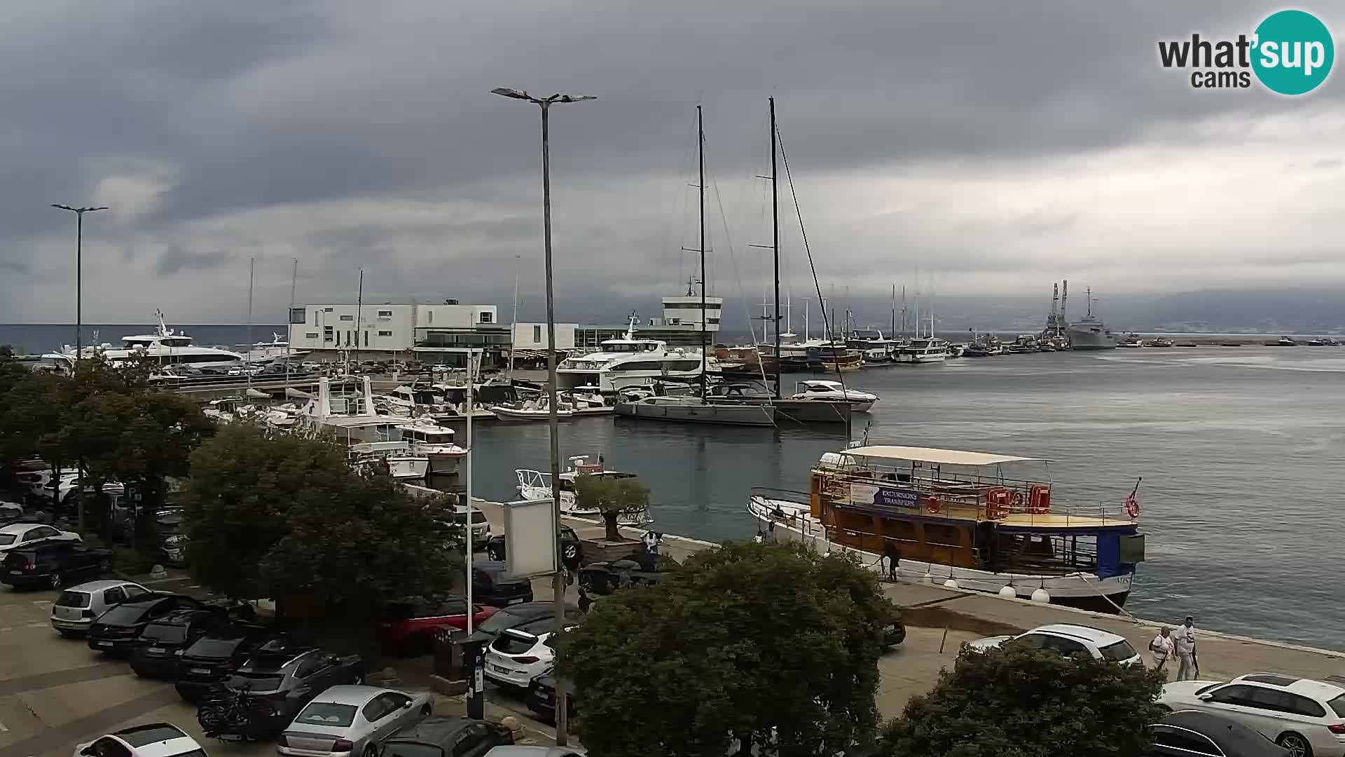 Die Riva und Marina in Rijeka – Live Webcam Kroatien