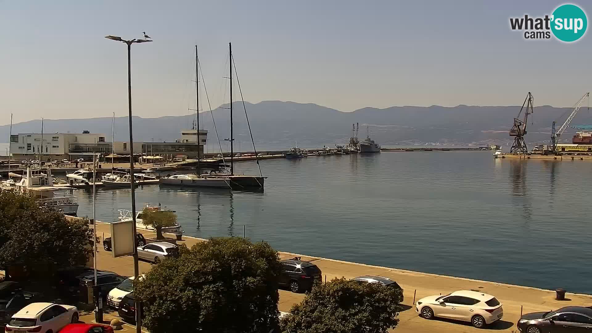 La Riva y Marina en Rijeka – Webcam en vivo Croacia