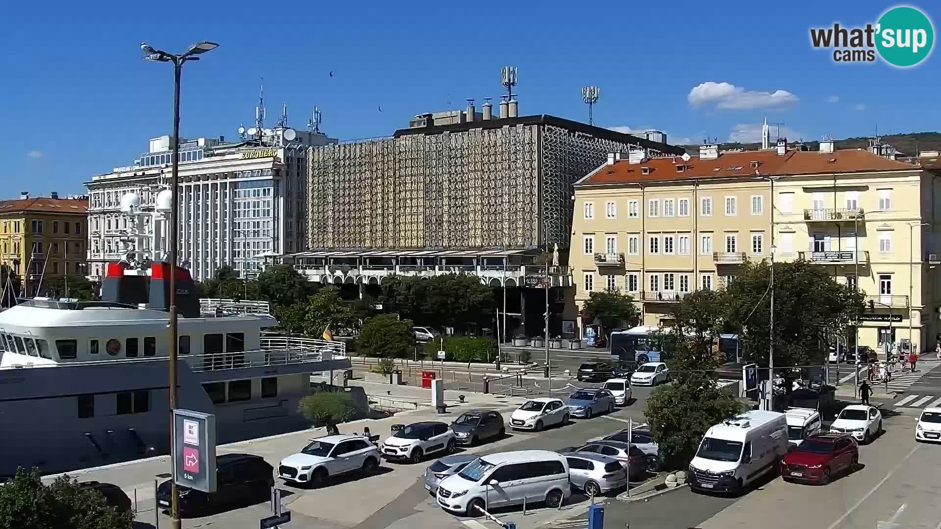 Die Riva und Marina in Rijeka – Live Webcam Kroatien