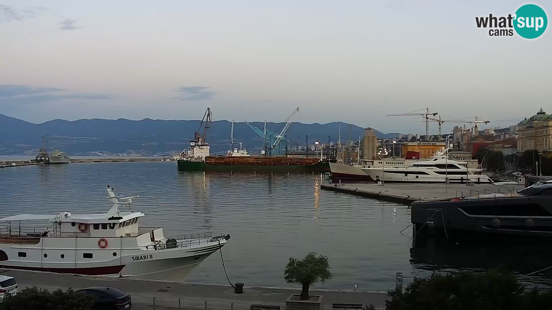 Die Riva und Marina in Rijeka – Live Webcam Kroatien