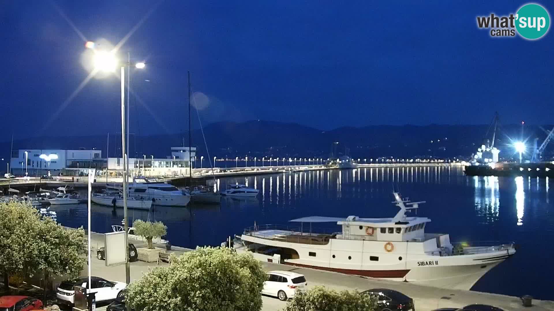 Die Riva und Marina in Rijeka – Live Webcam Kroatien