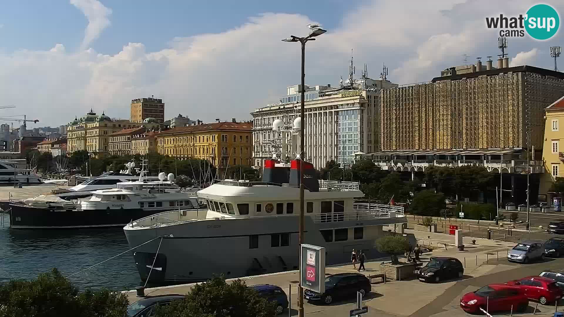 Riva i Marina u Rijeci – Web kamera uživo u Hrvatskoj