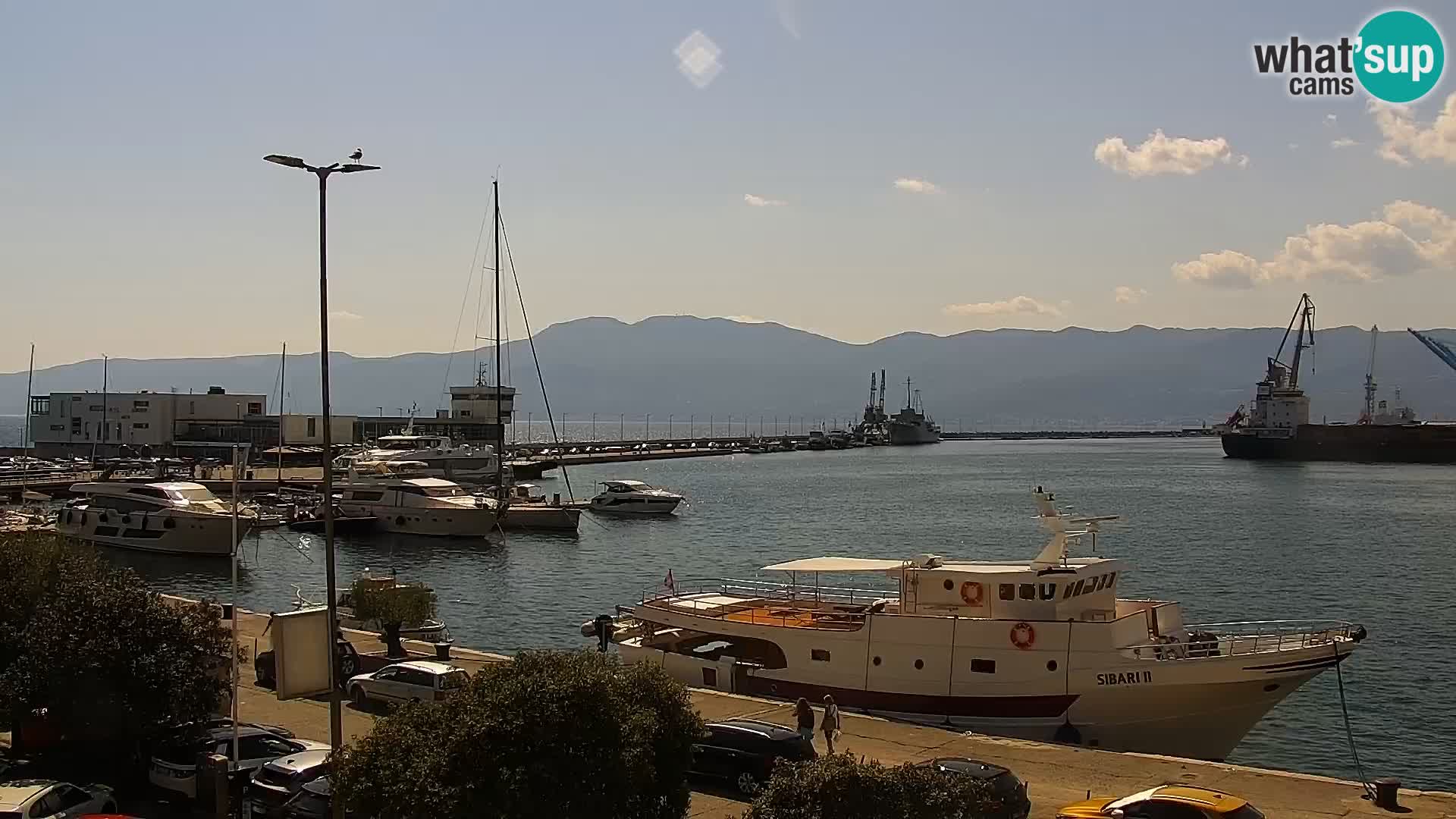 La Riva y Marina en Rijeka – Webcam en vivo Croacia