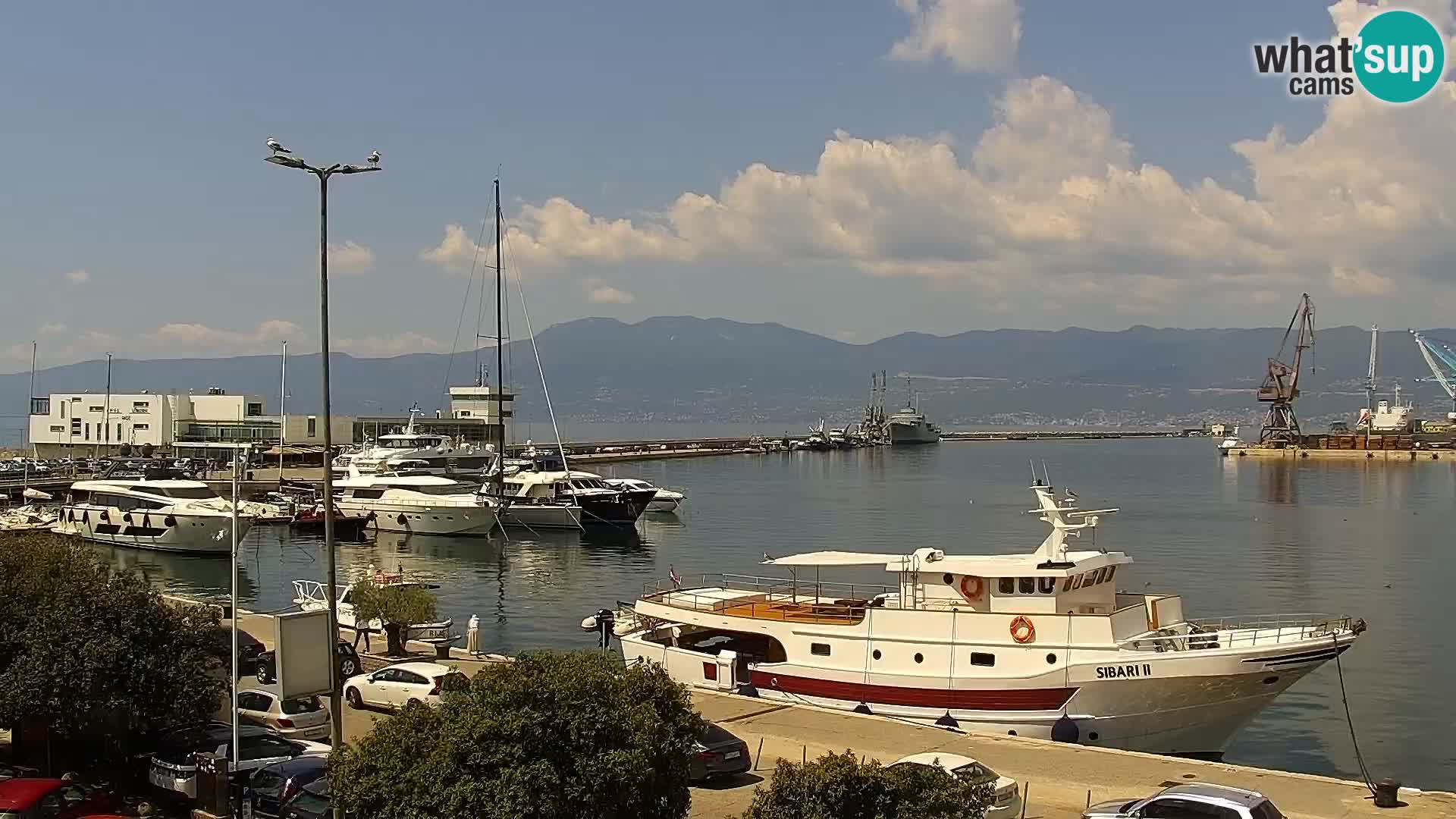 La Riva et Marina à Rijeka – Live Webcam Croatie