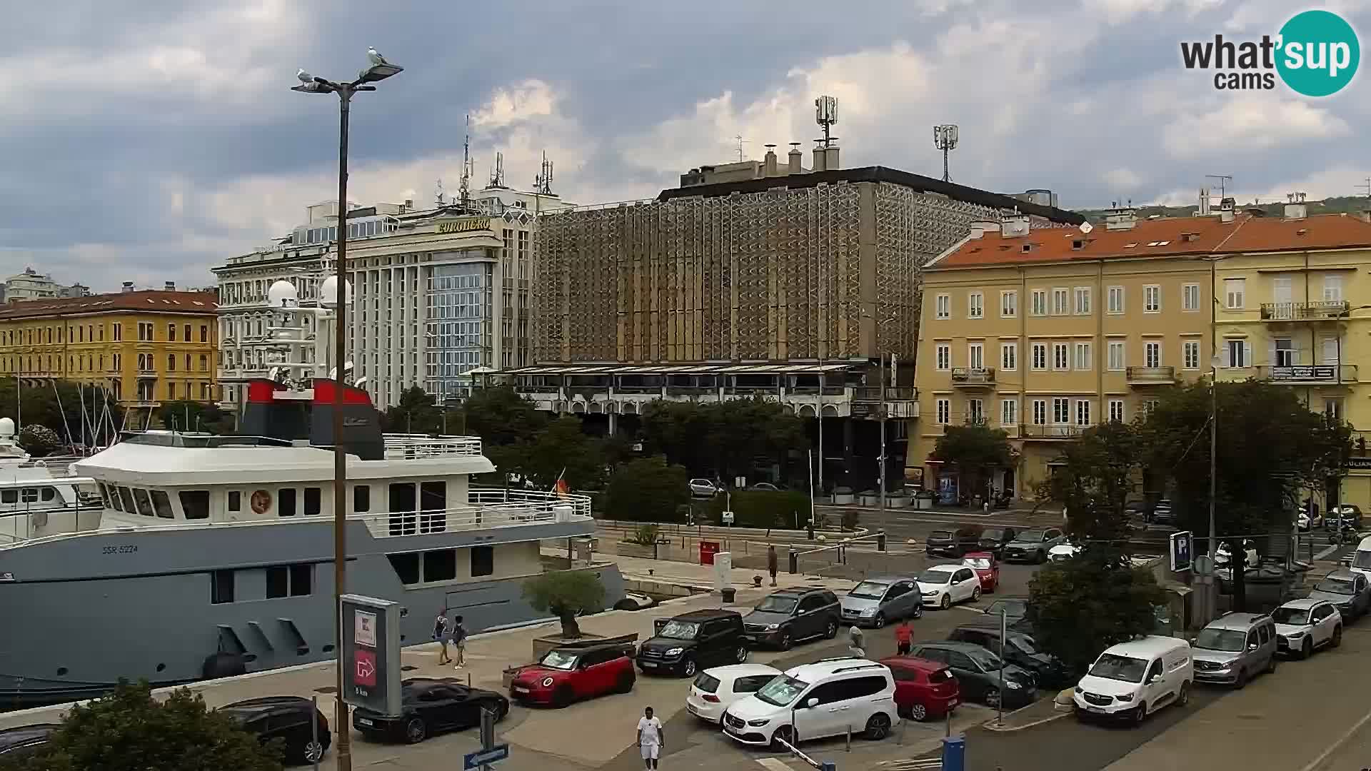 La Riva et Marina à Rijeka – Live Webcam Croatie