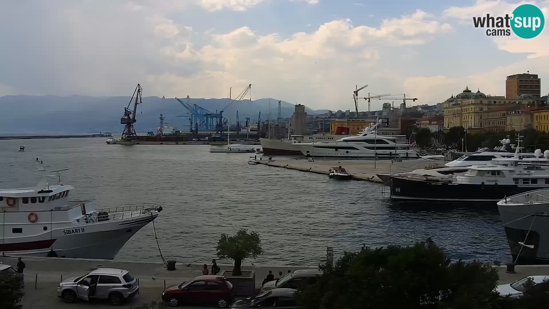 Riva i Marina u Rijeci – Web kamera uživo u Hrvatskoj
