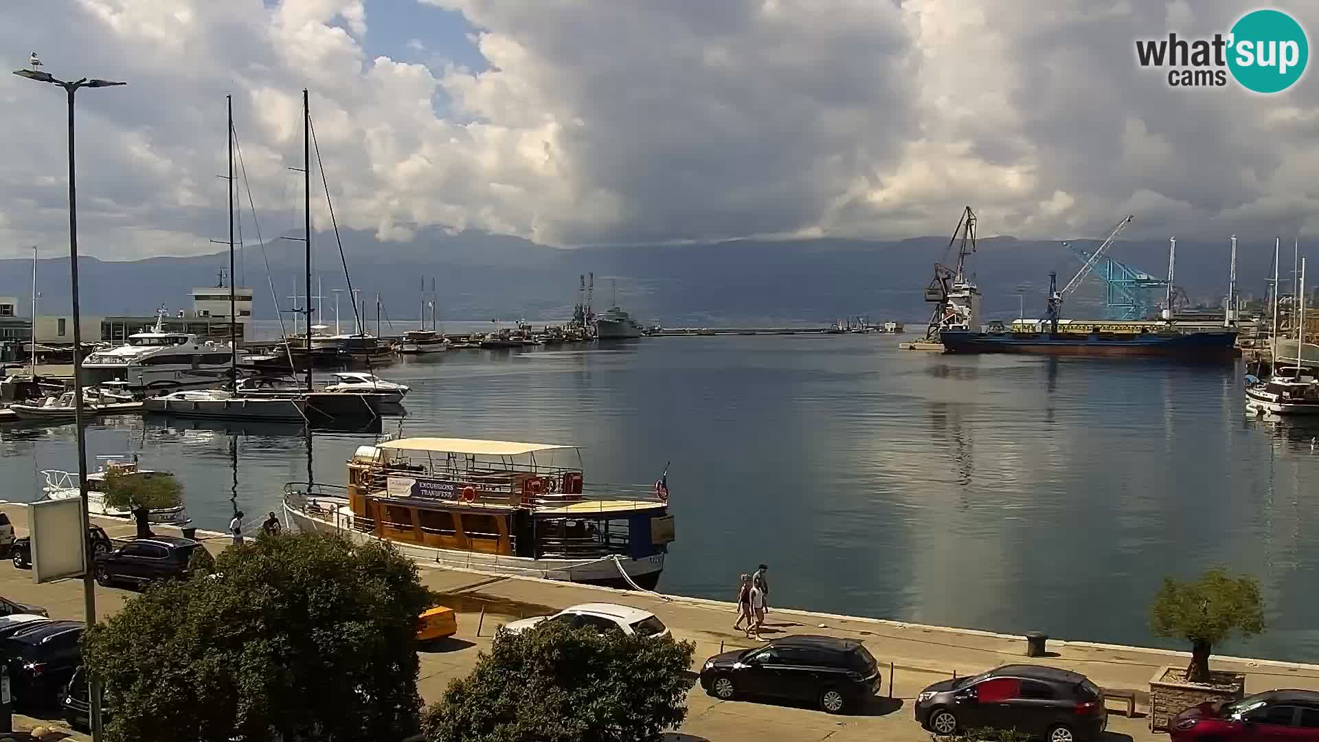 Riva i Marina u Rijeci – Web kamera uživo u Hrvatskoj