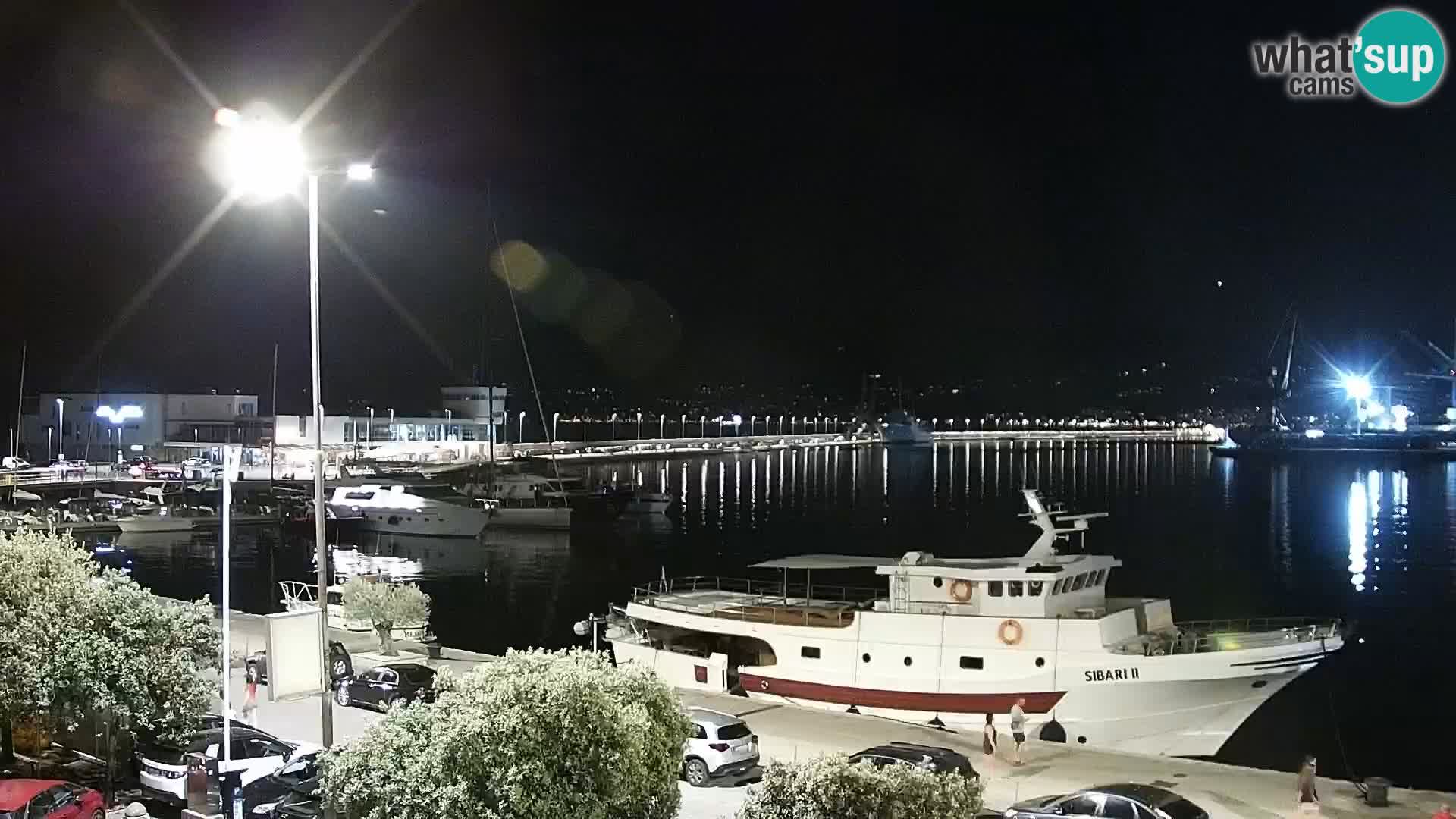 Die Riva und Marina in Rijeka – Live Webcam Kroatien