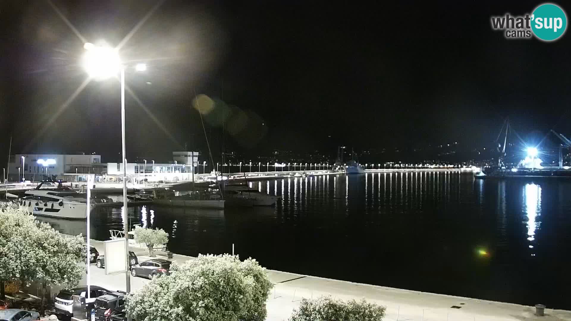 The Riva and Marina in Rijeka  – Live Webcam Croatia
