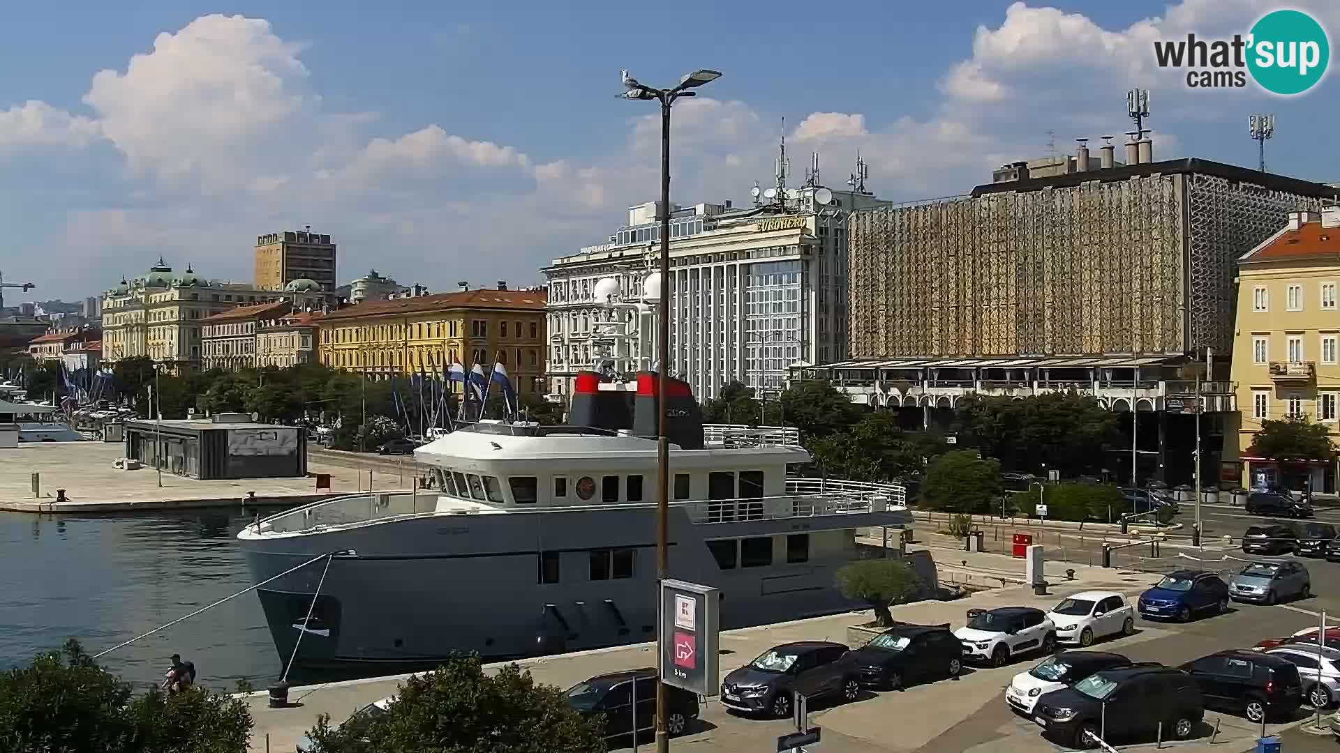 Die Riva und Marina in Rijeka – Live Webcam Kroatien
