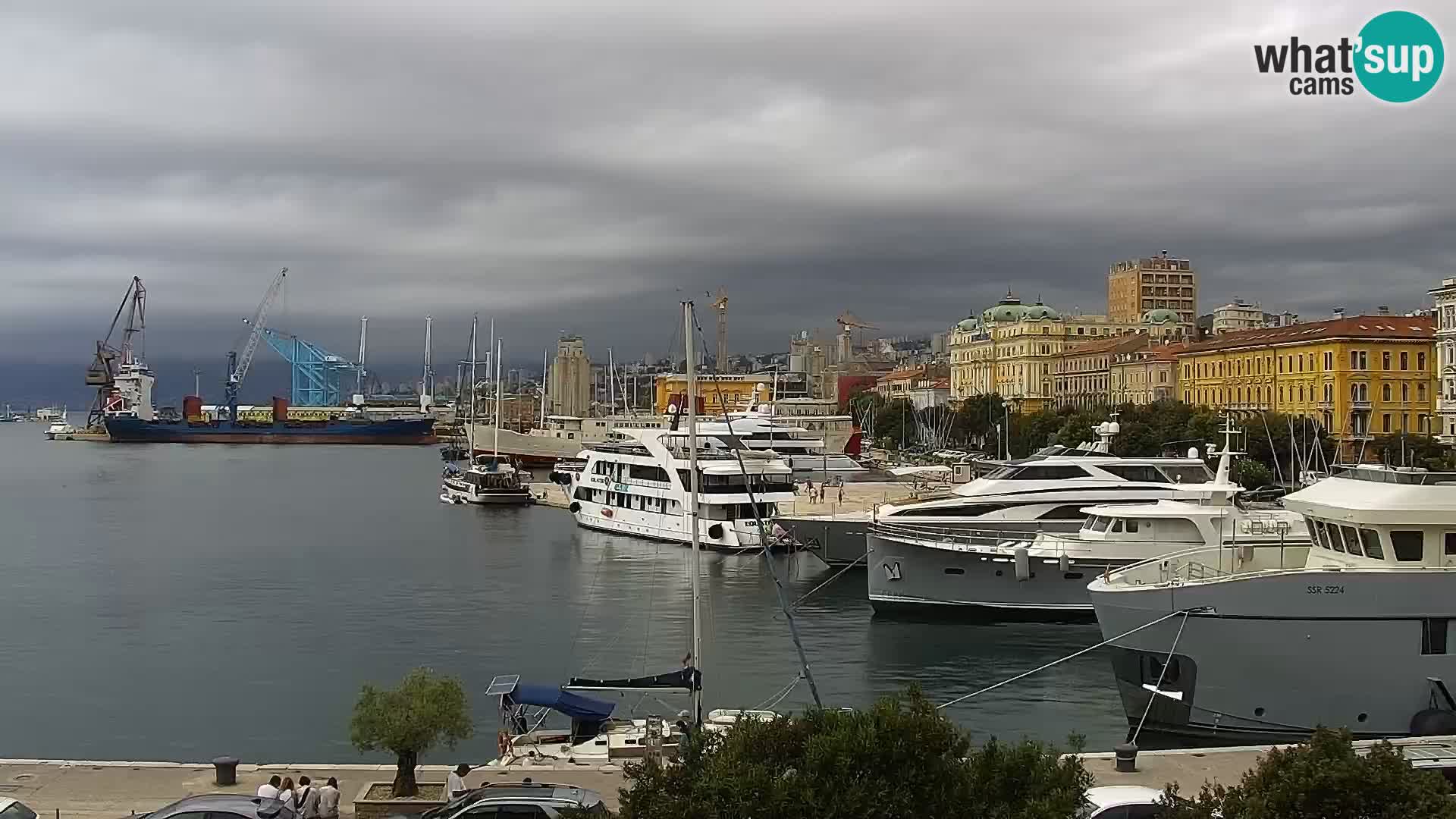 La Riva e la Marina a Rijeka (Fiume) – Live Webcam Croazia