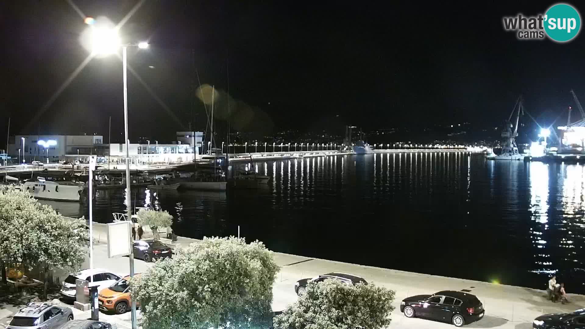 La Riva e la Marina a Rijeka (Fiume) – Live Webcam Croazia