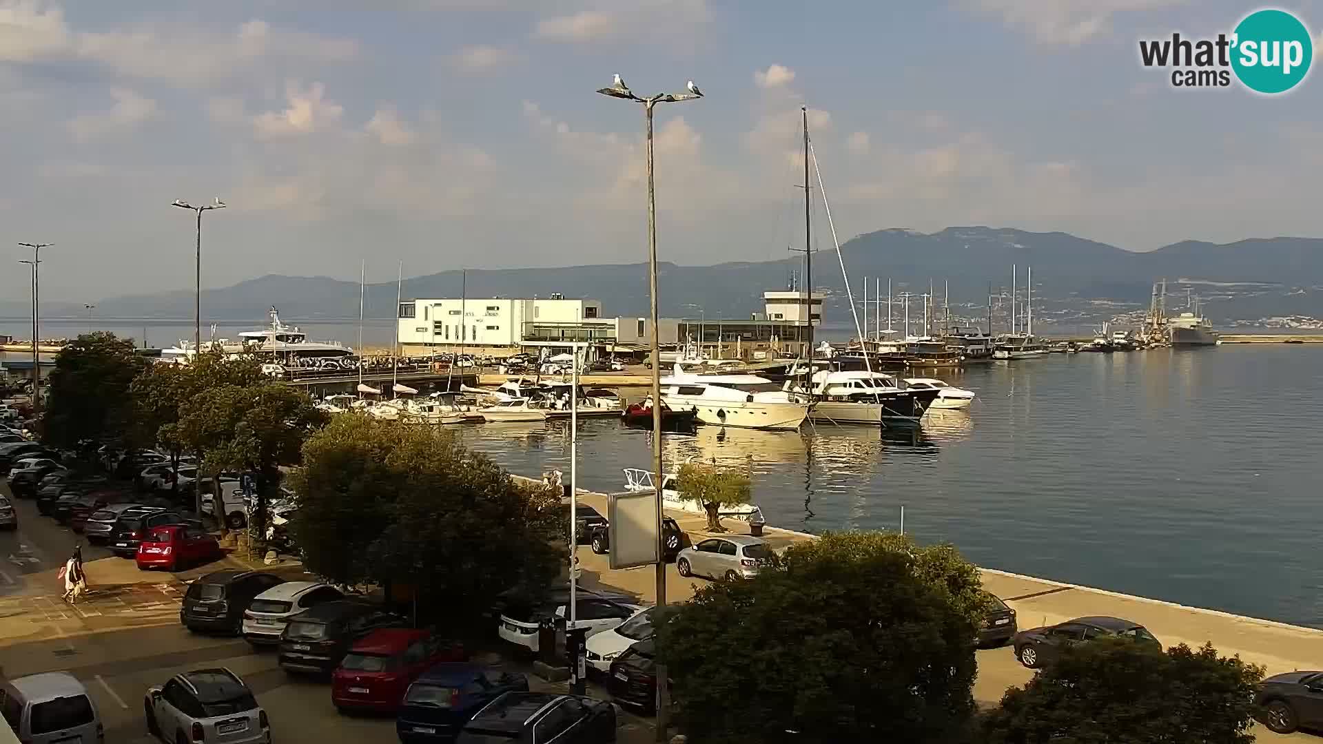 La Riva e la Marina a Rijeka (Fiume) – Live Webcam Croazia