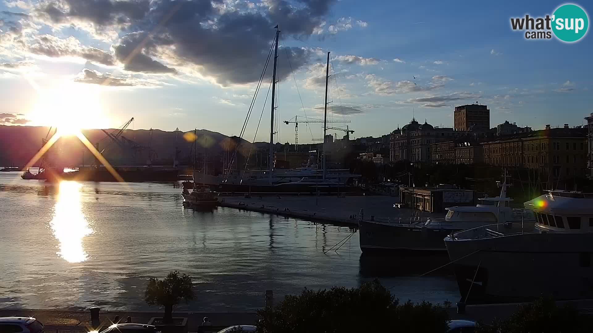 La Riva et Marina à Rijeka – Live Webcam Croatie