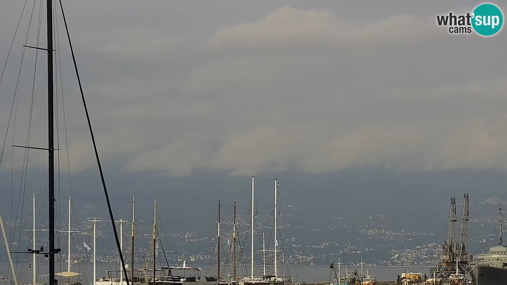 La Riva e la Marina a Rijeka (Fiume) – Live Webcam Croazia