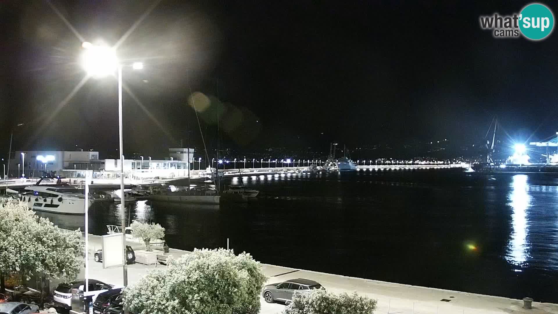 La Riva et Marina à Rijeka – Live Webcam Croatie
