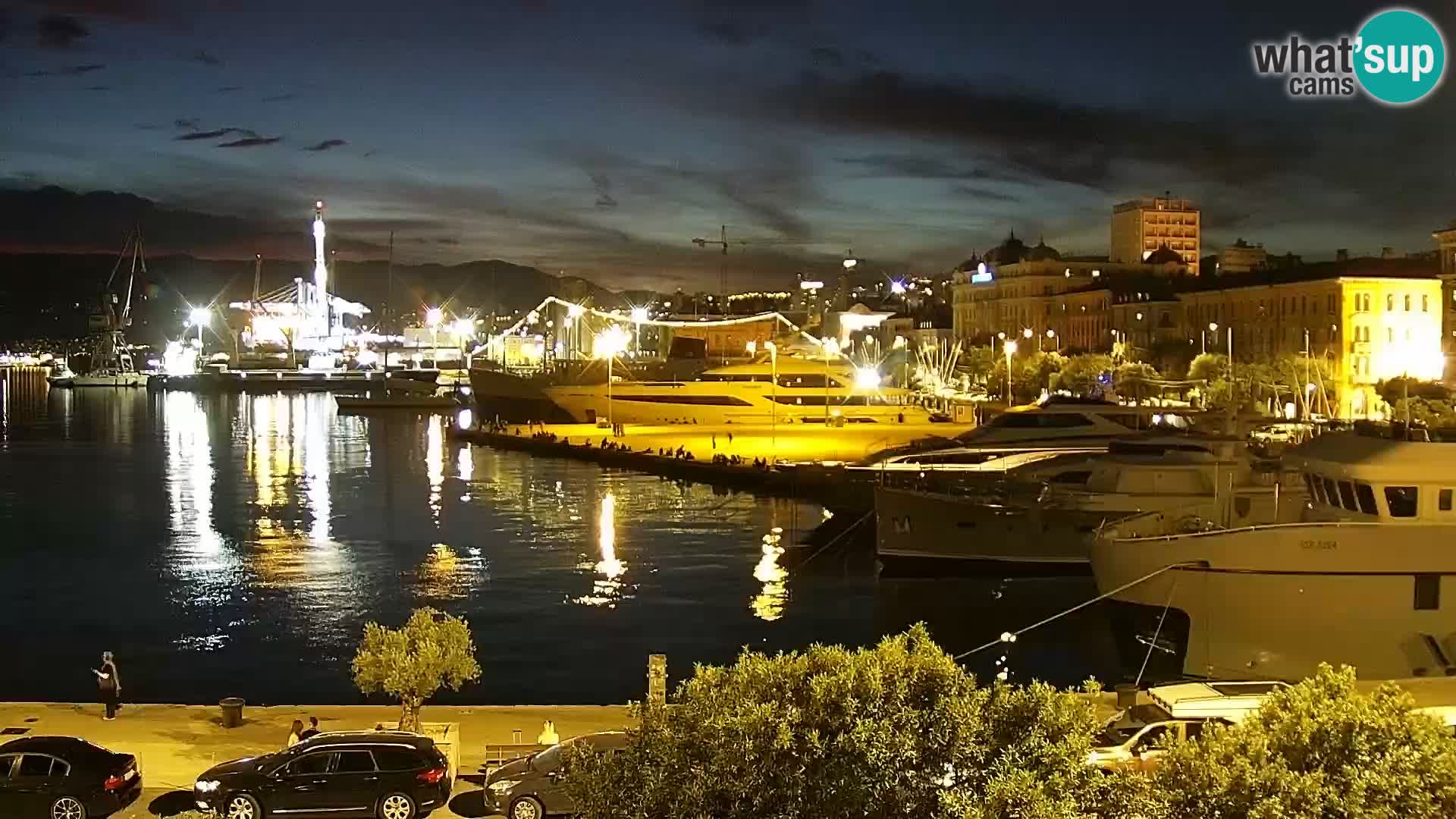 La Riva e la Marina a Rijeka (Fiume) – Live Webcam Croazia