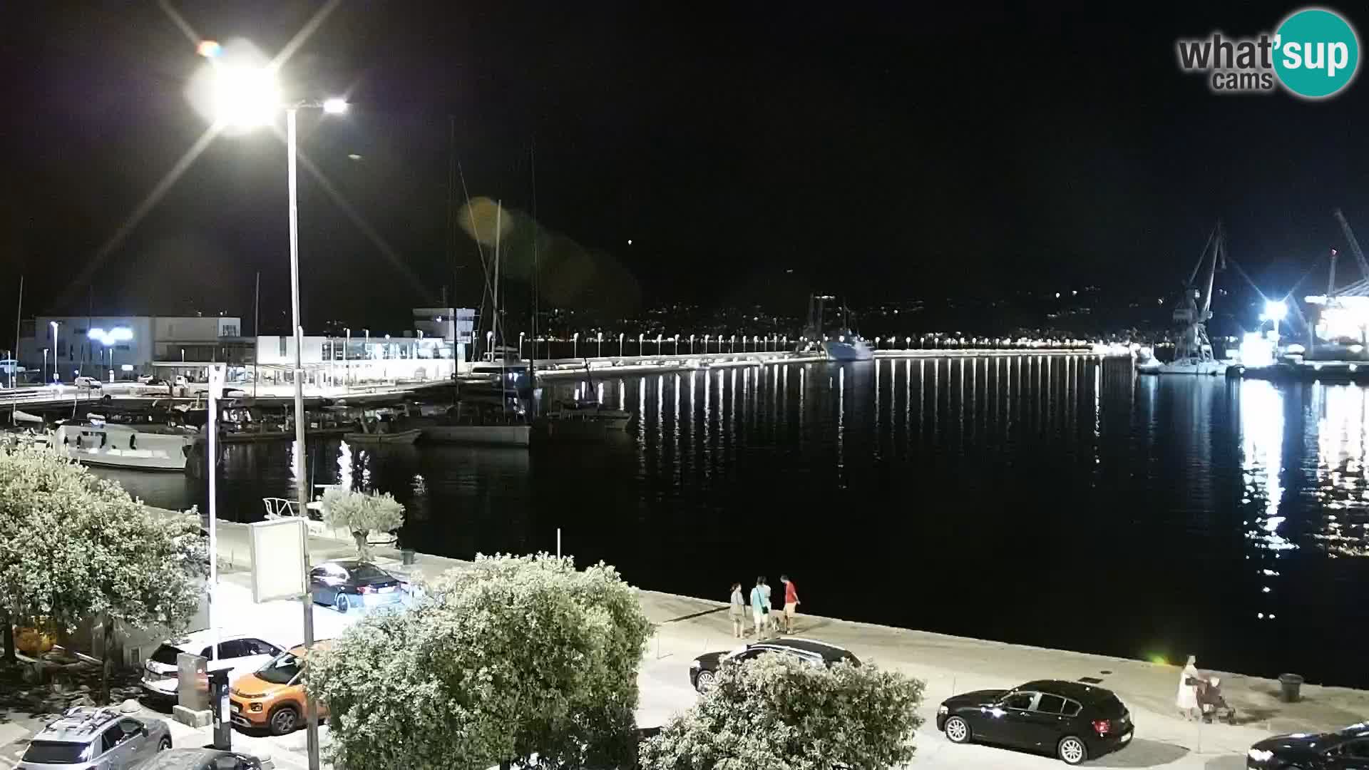 La Riva et Marina à Rijeka – Live Webcam Croatie