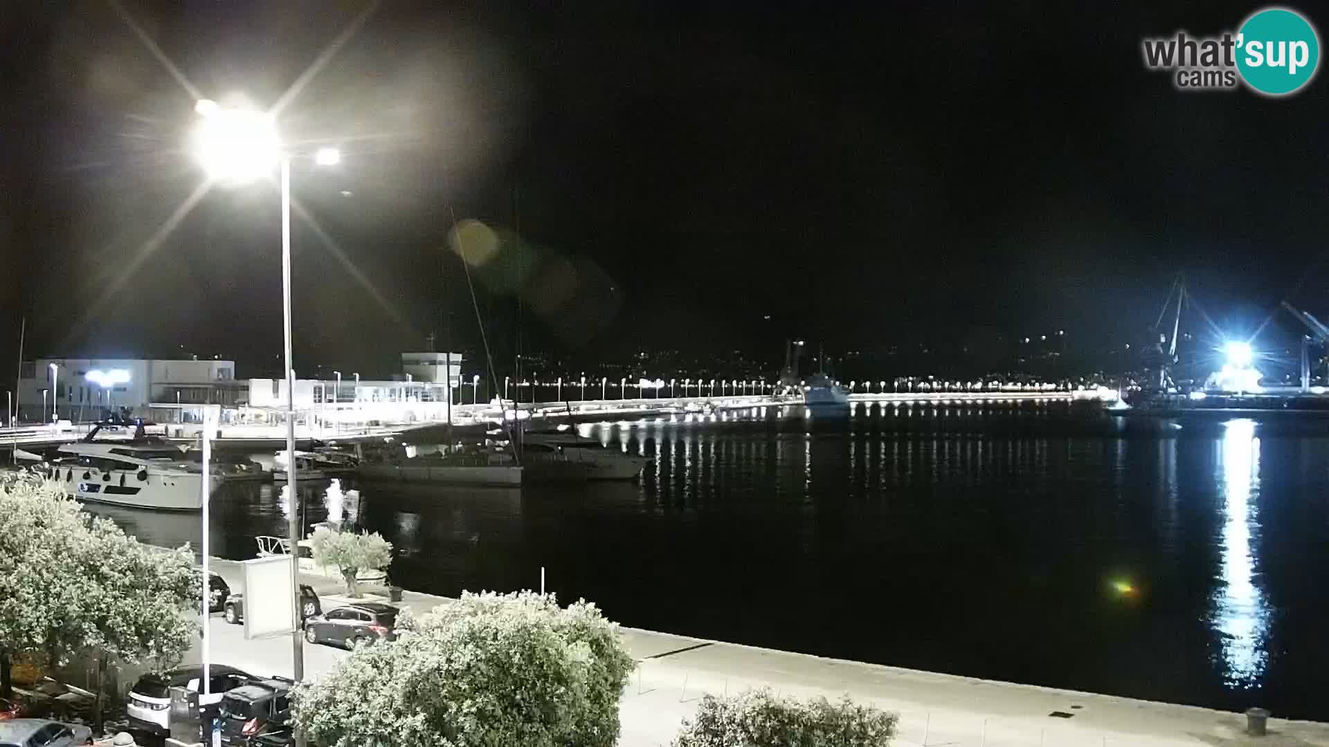 La Riva et Marina à Rijeka – Live Webcam Croatie