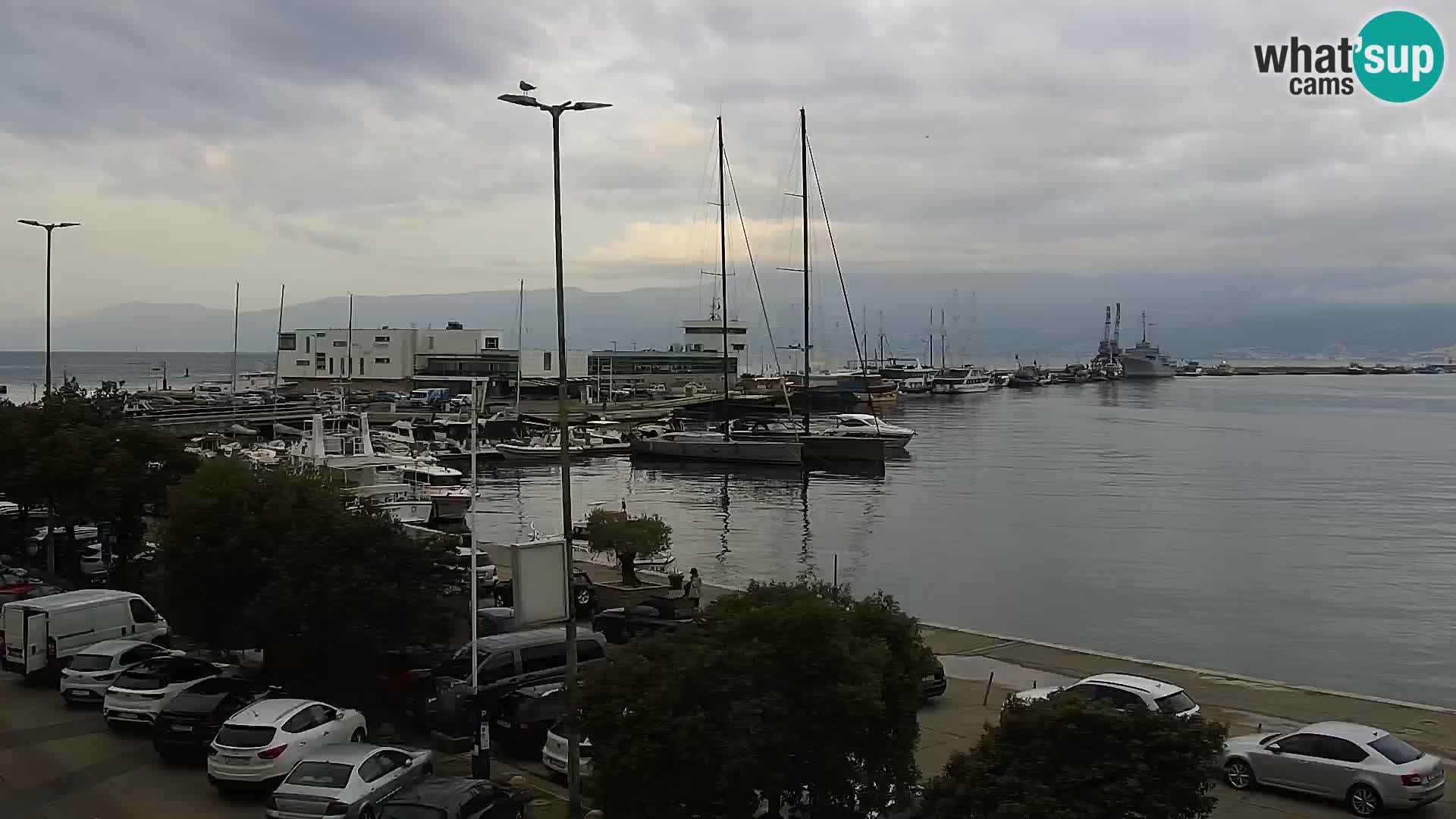 La Riva e la Marina a Rijeka (Fiume) – Live Webcam Croazia